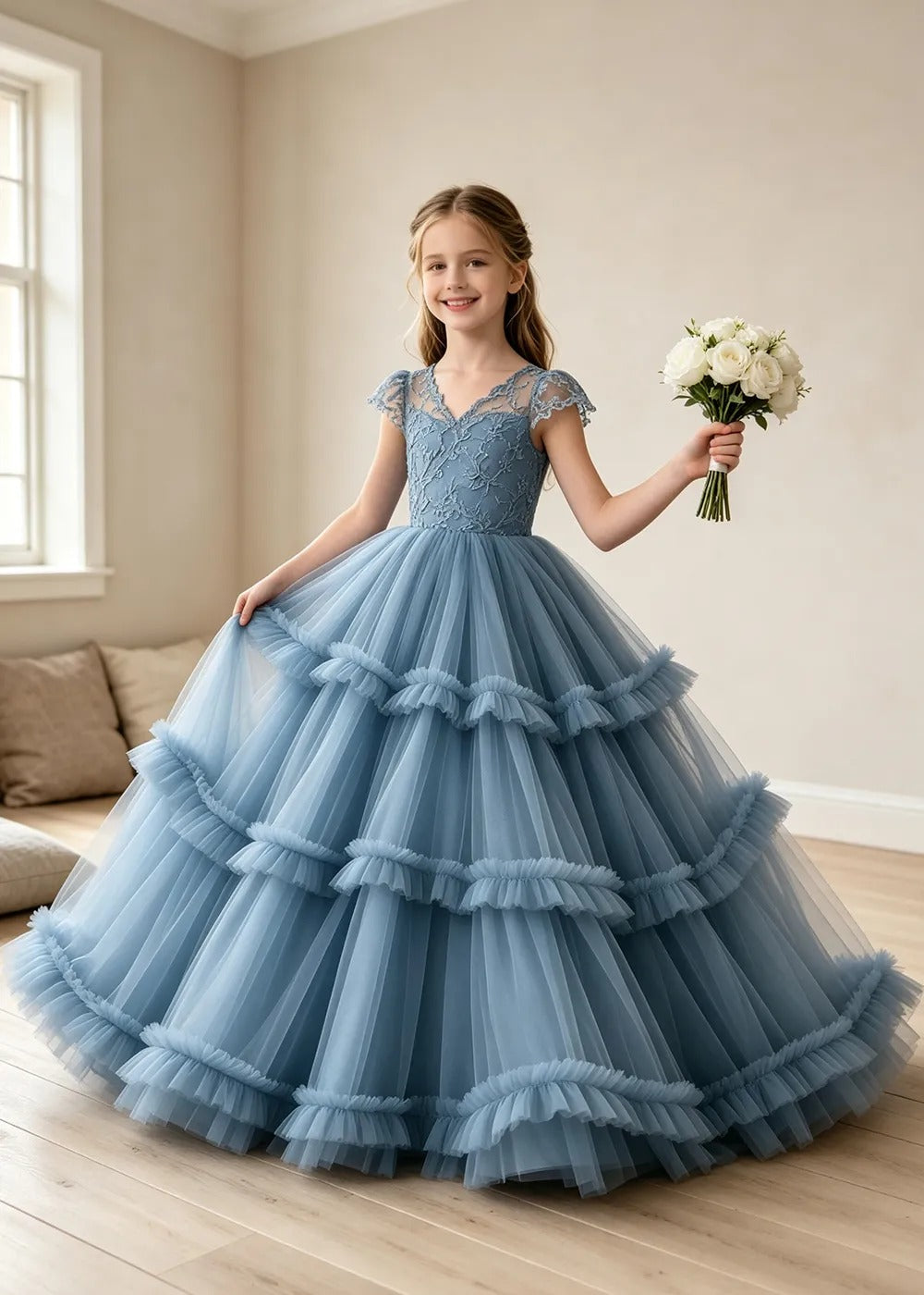 Spitzenkleid mit schulterfreiem Design