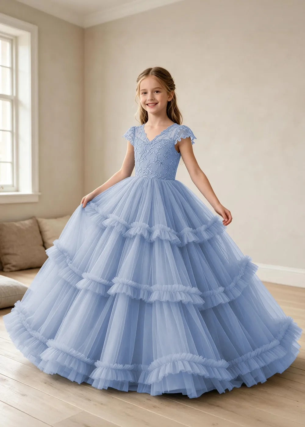 Spitzenkleid mit schulterfreiem Design