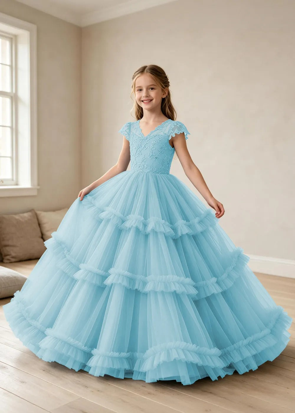 Spitzenkleid mit schulterfreiem Design