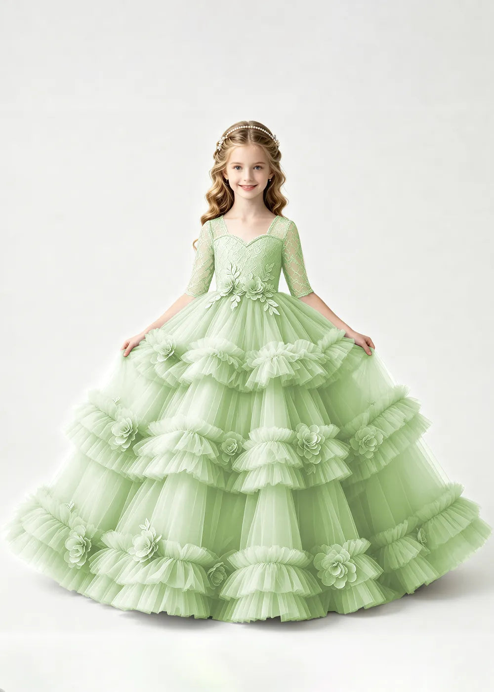 Spitzenkleid mit schulterfreiem Design