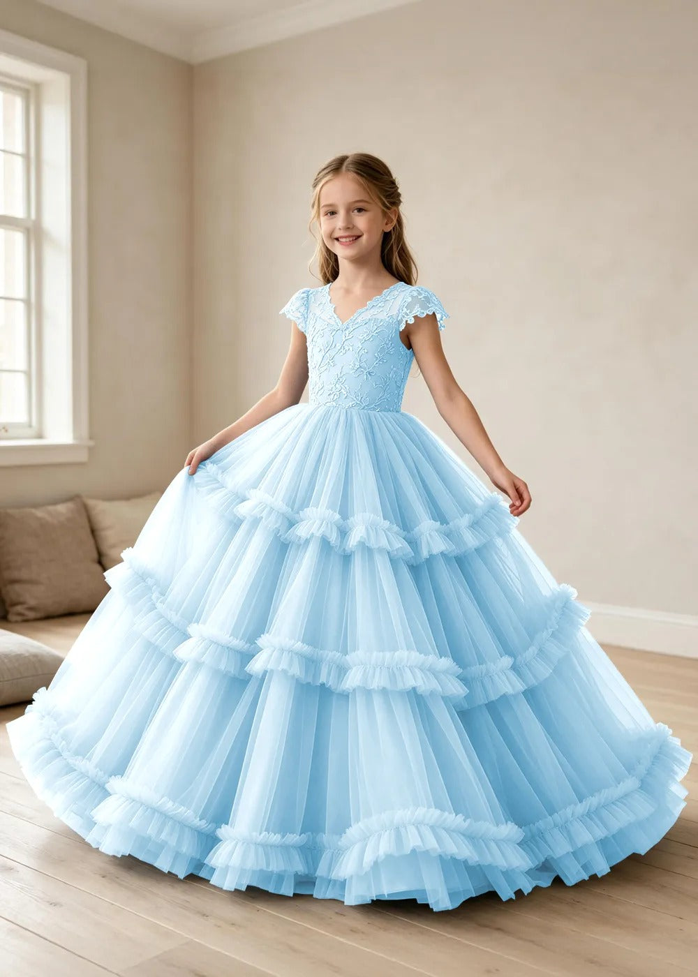Spitzenkleid mit schulterfreiem Design