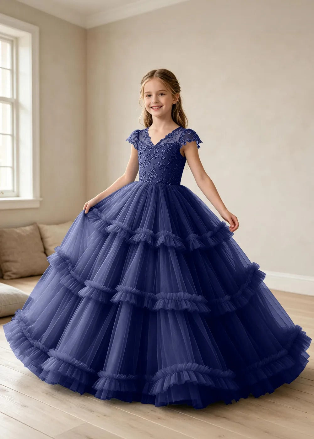 Spitzenkleid mit schulterfreiem Design
