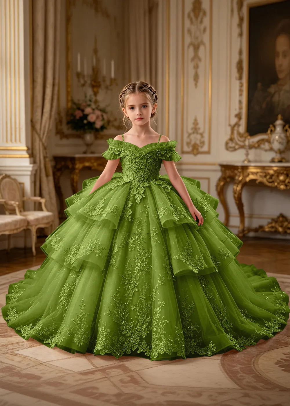 Spitzenkleid mit schulterfreiem Design
