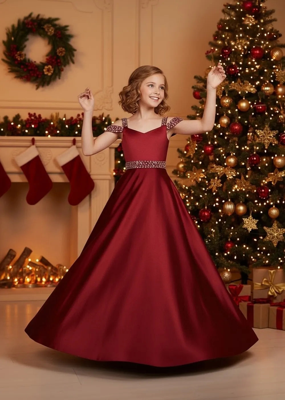Christmas Eve Ruby Elegance Dress