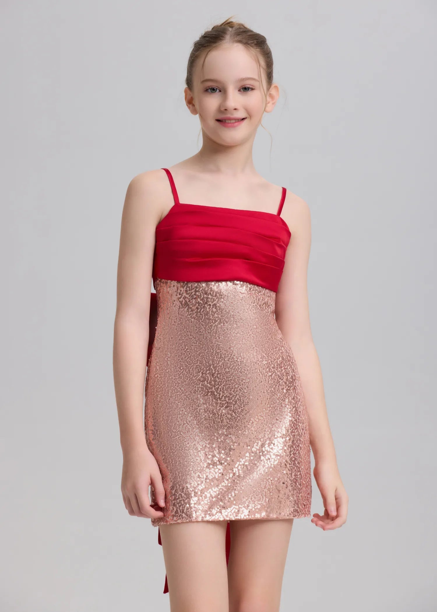 Fynony birthday outfit girls sequin dress in glitter fabric