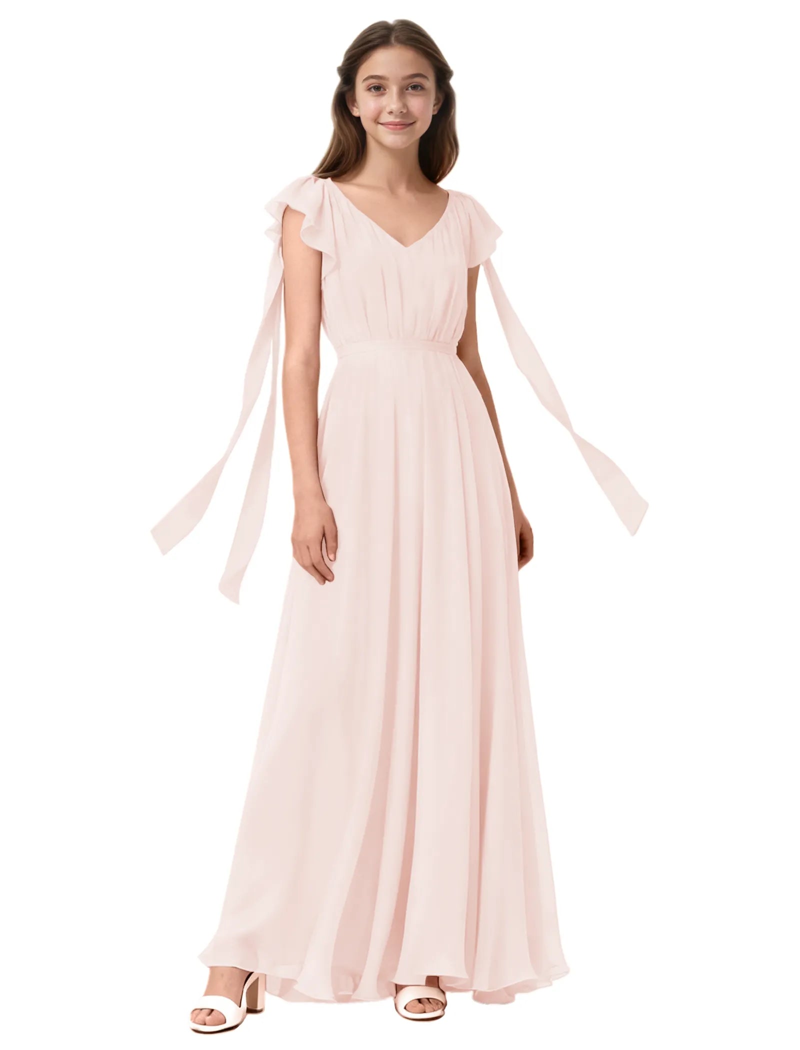 Vestido de princesa sin mangas de encaje