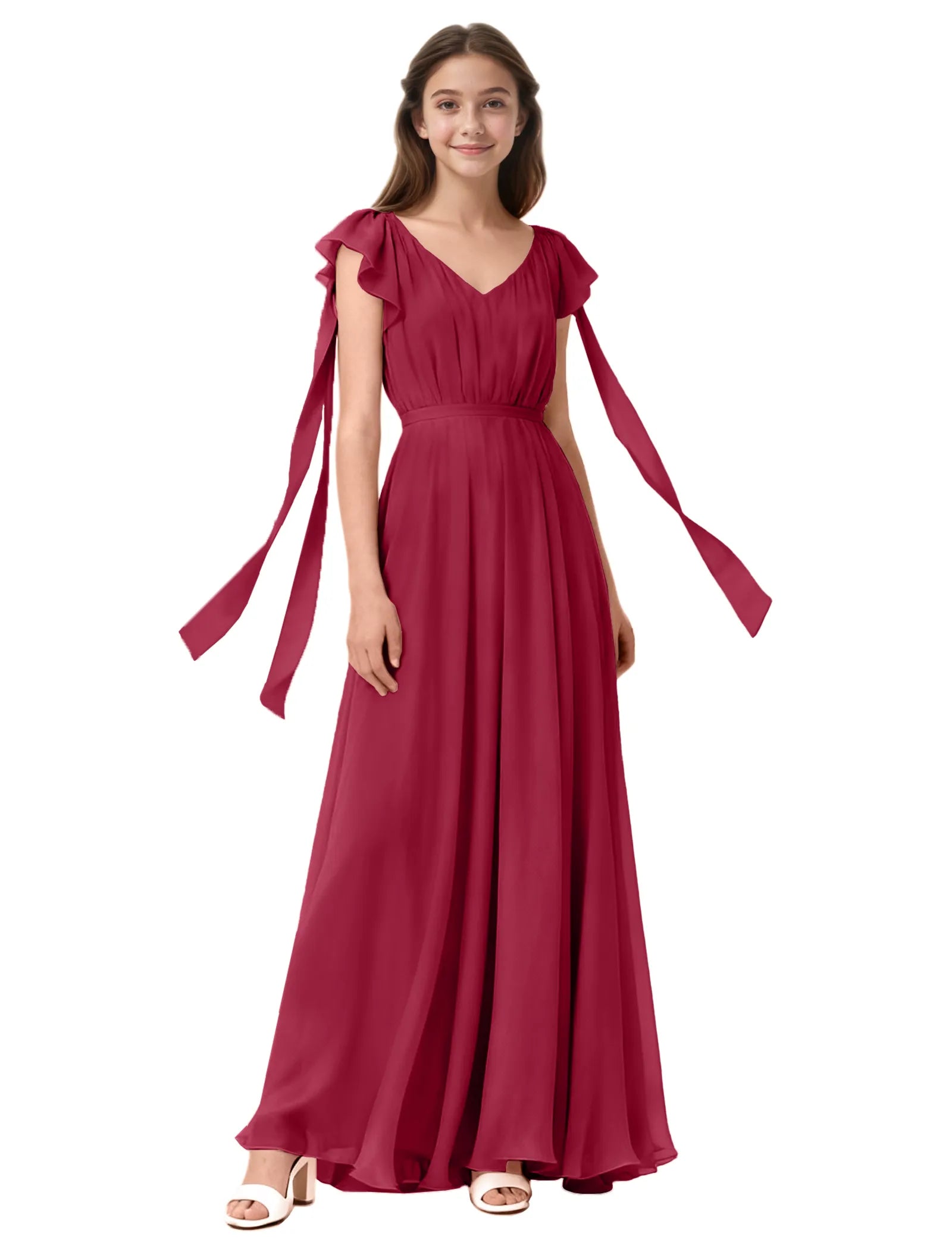 Vestido de princesa sin mangas de encaje