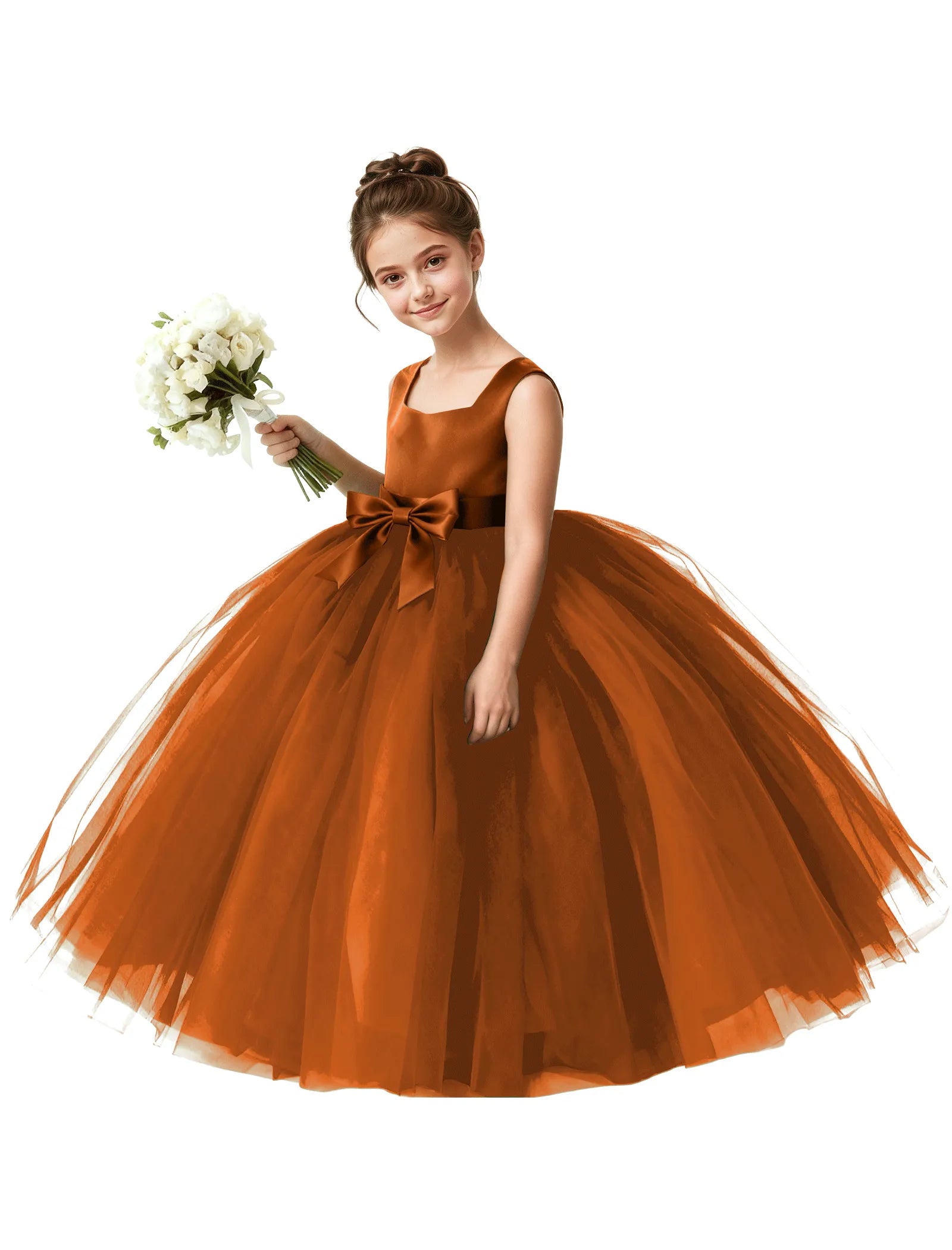 Vestido de princesa sin mangas de encaje