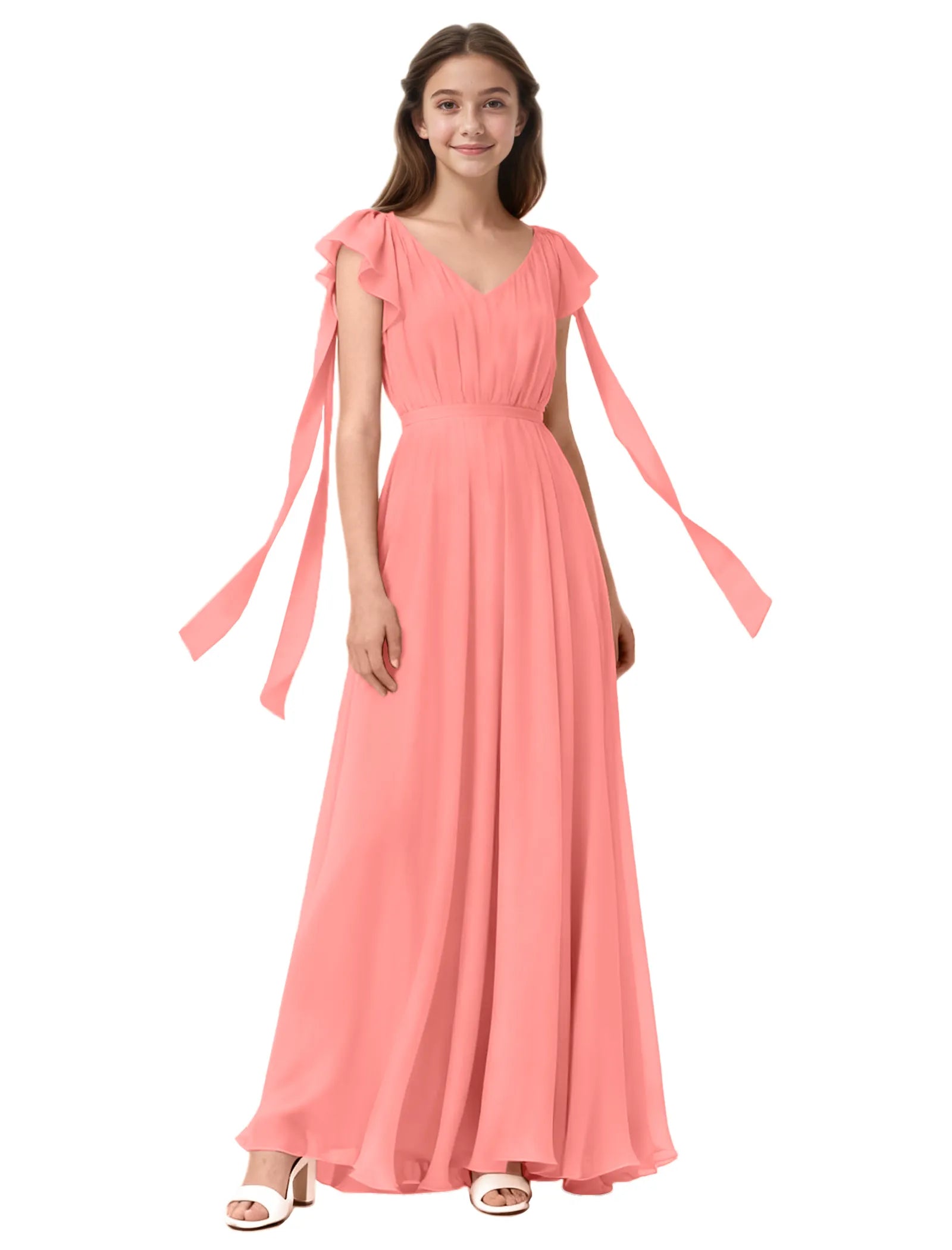 Vestido de princesa sin mangas de encaje
