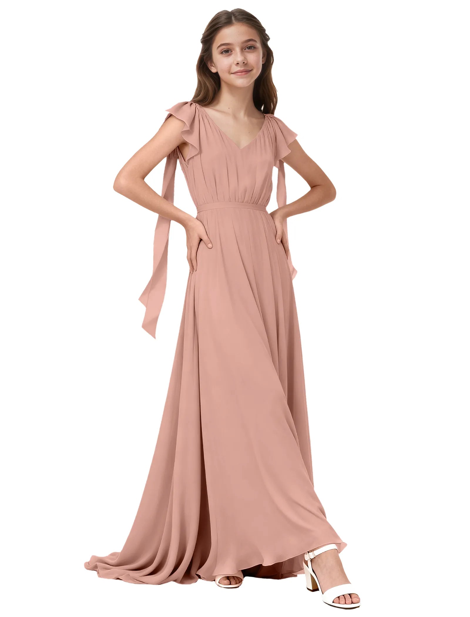 Vestido de princesa sin mangas de encaje