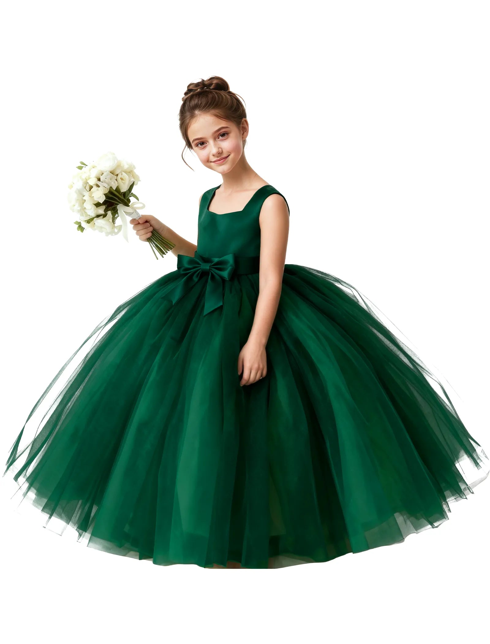 Vestido de princesa sin mangas de encaje