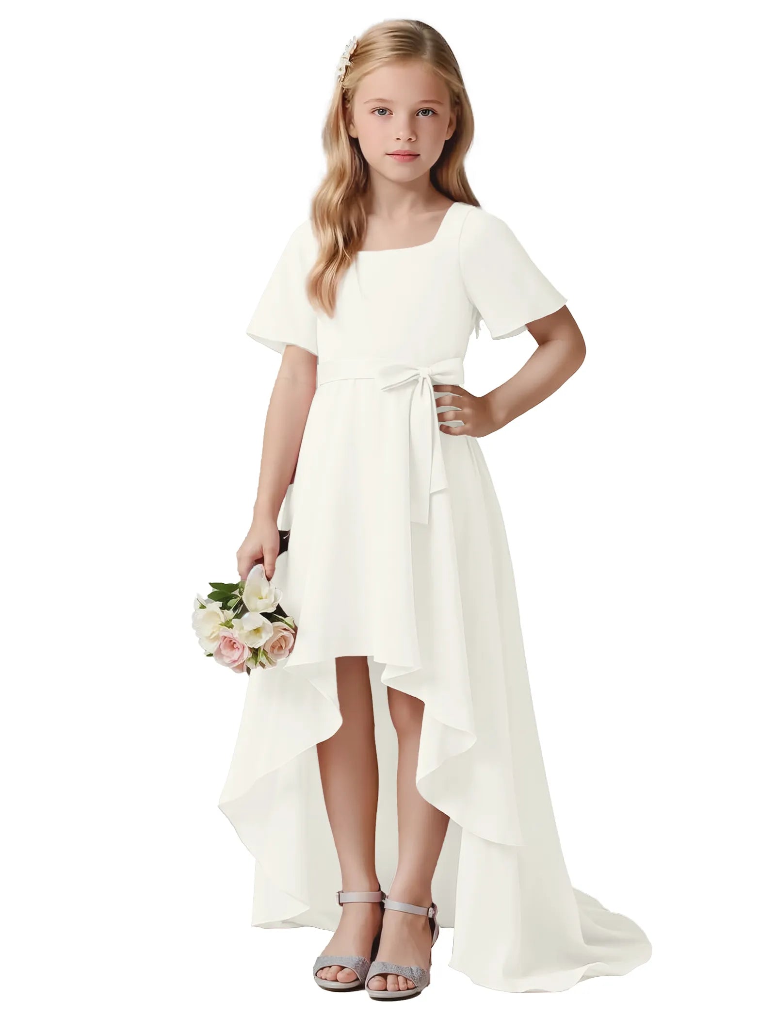 Bella Bow Elegance Dress for Girls