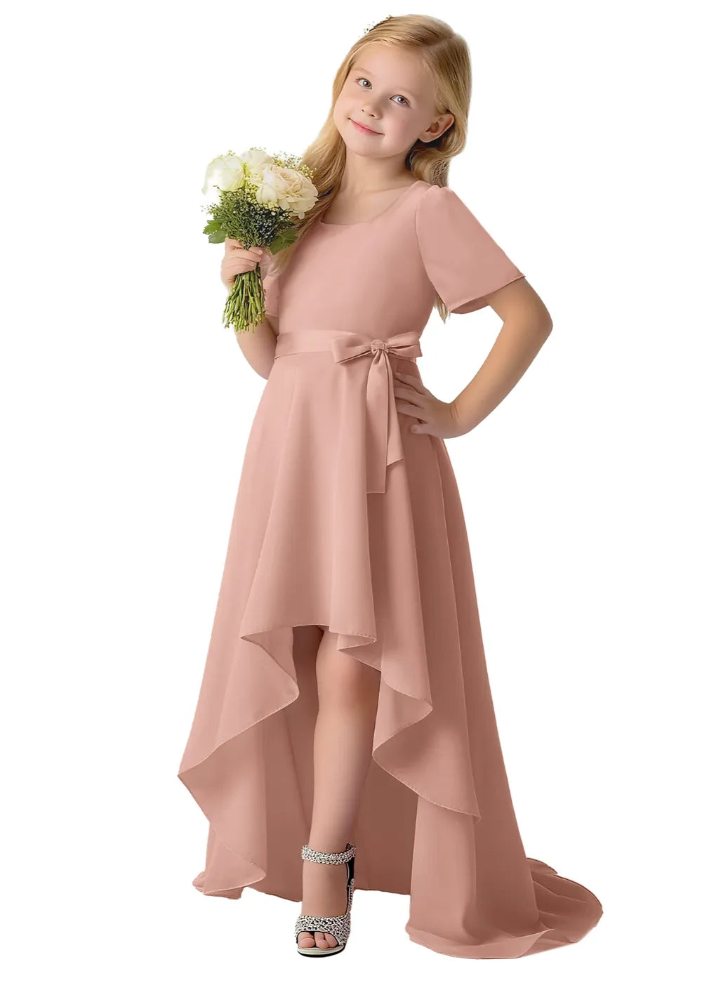 Bella Bow Elegance Dress for Girls