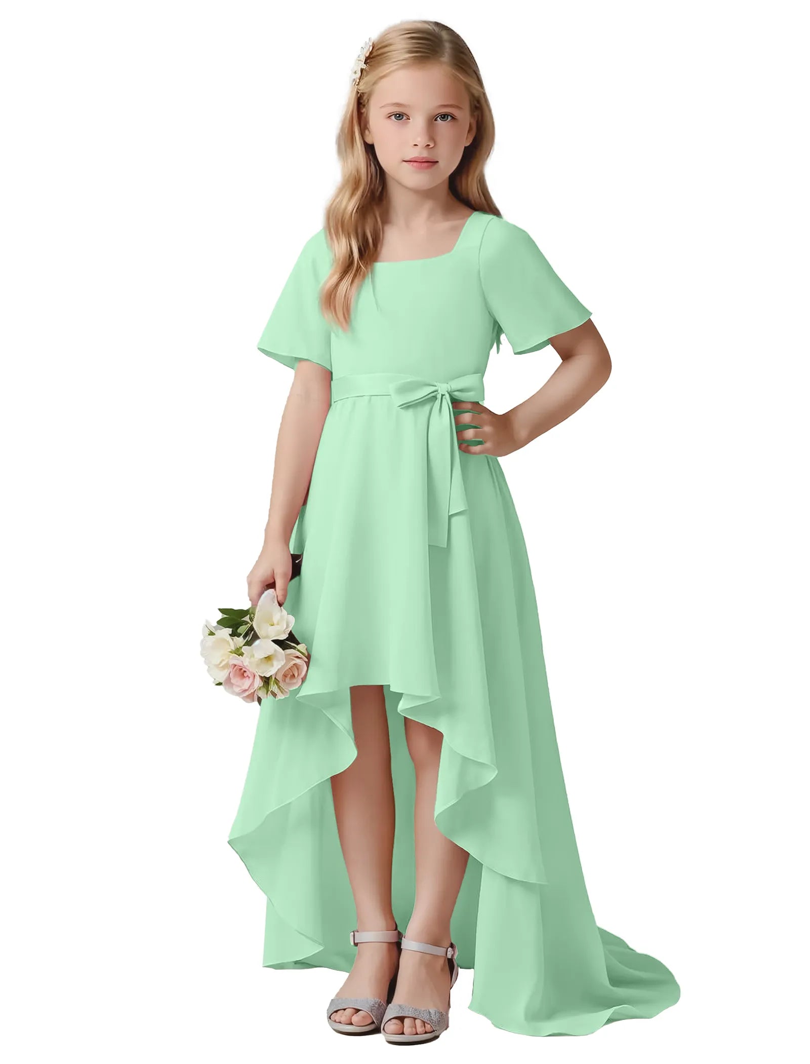 Bella Bow Elegance Dress for Girls