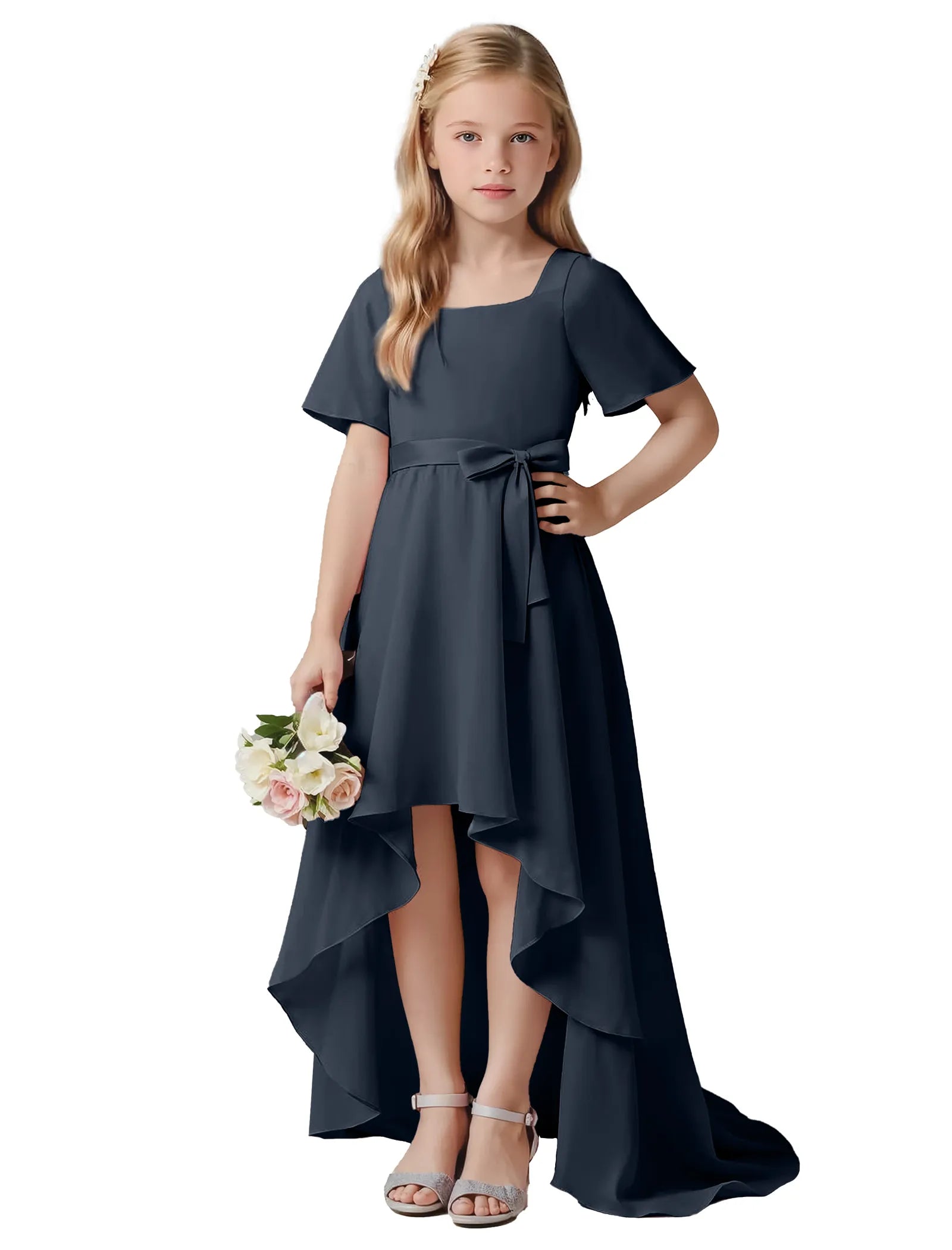 Bella Bow Elegance Dress for Girls