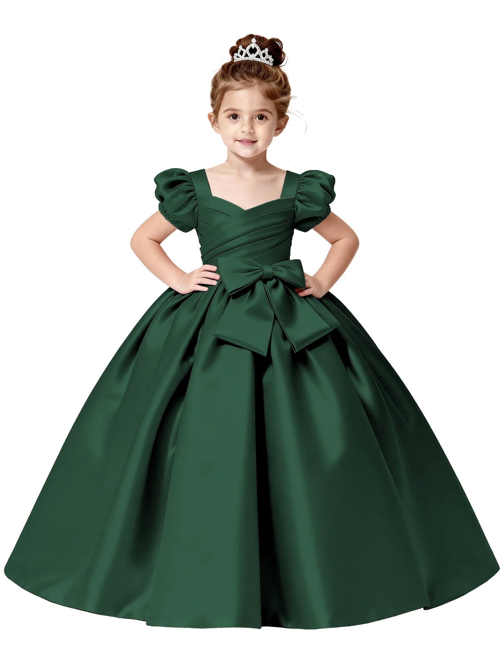Vestido de princesa sin mangas de encaje