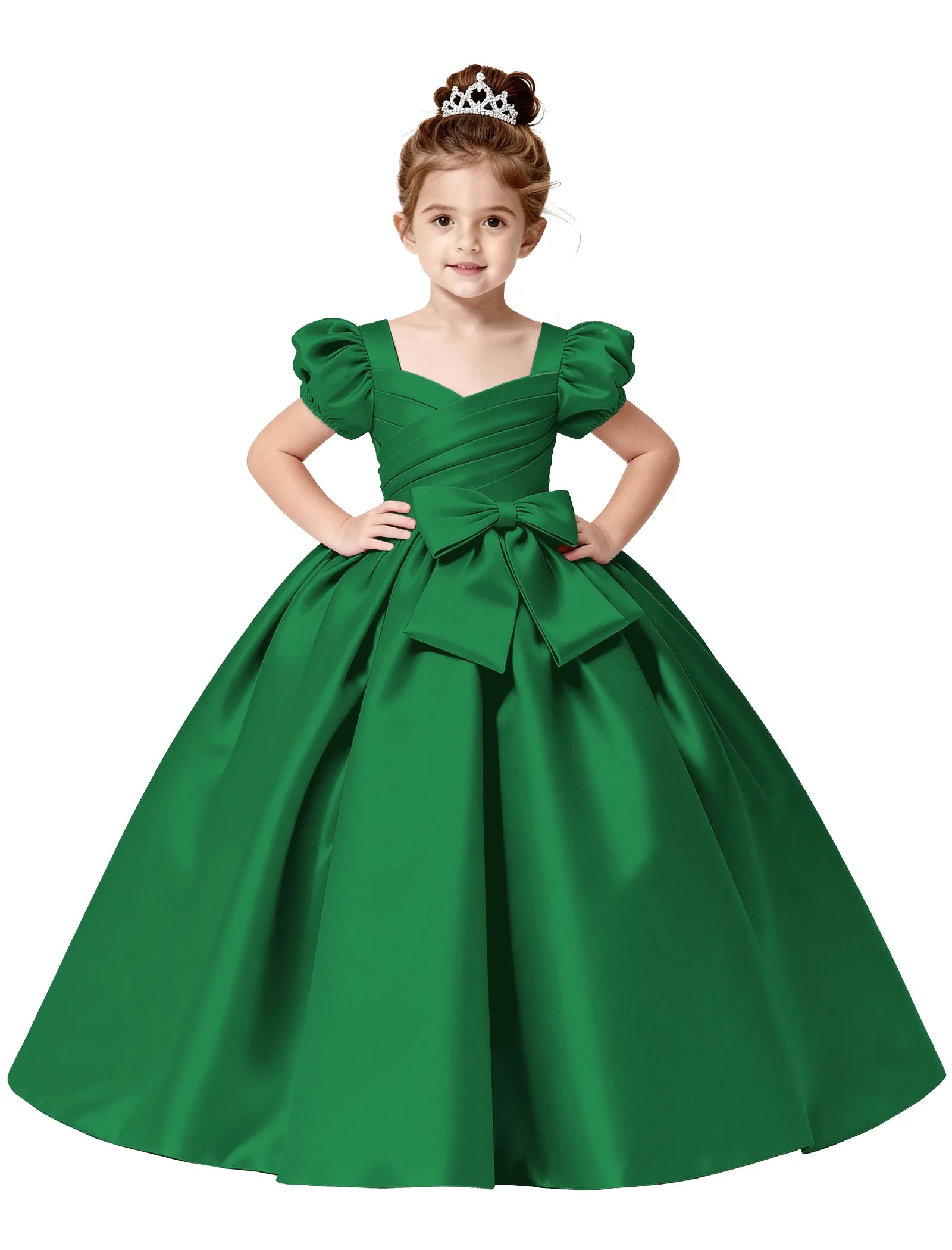 Vestido de princesa sin mangas de encaje