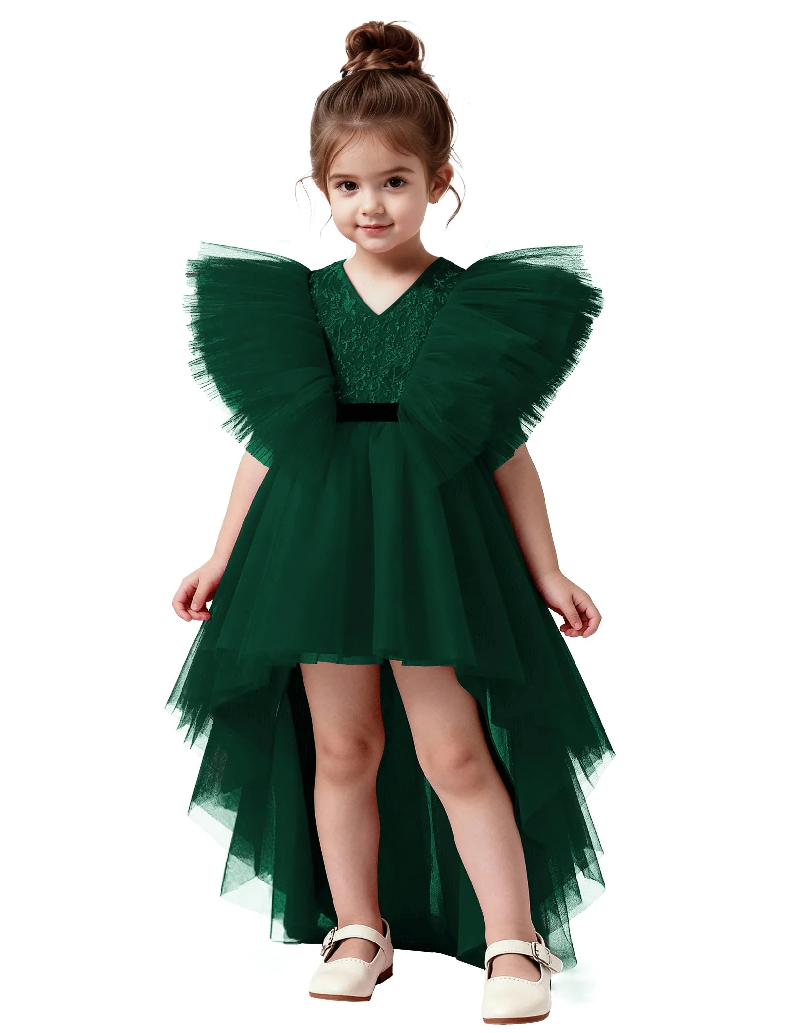 Statement Butterfly Sleeve Dress for Girls