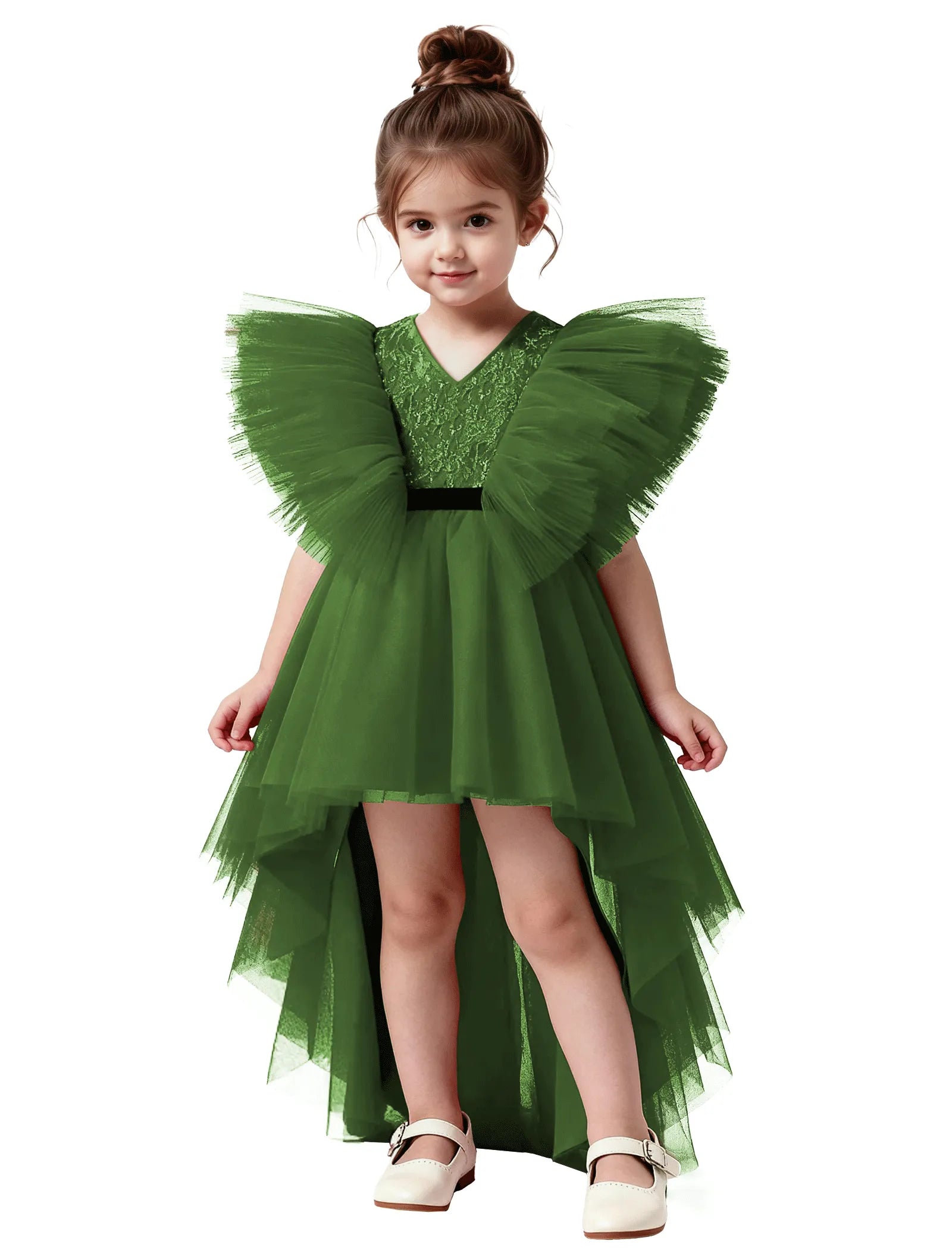 Statement Butterfly Sleeve Dress for Girls