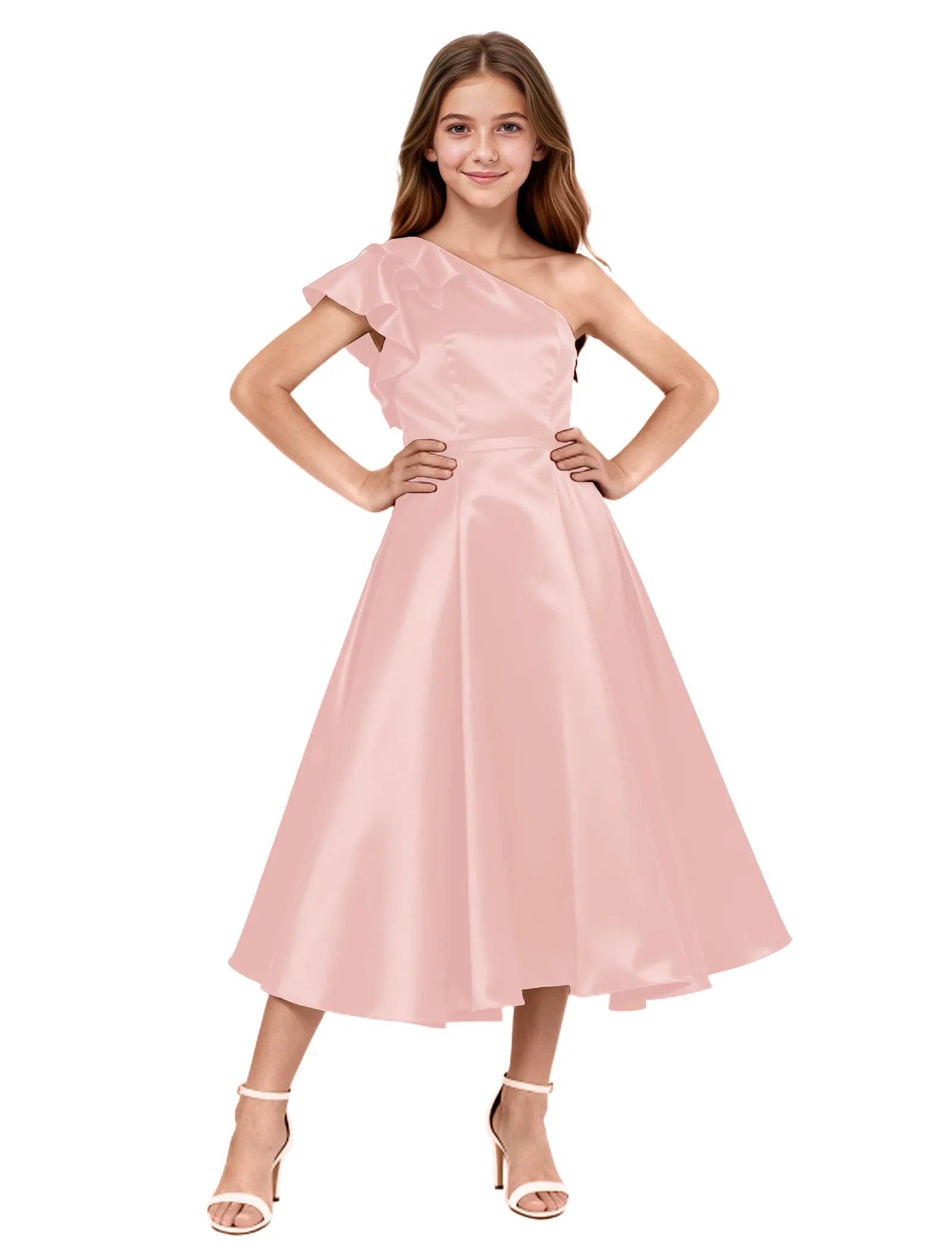 Vestido de princesa sin mangas de encaje