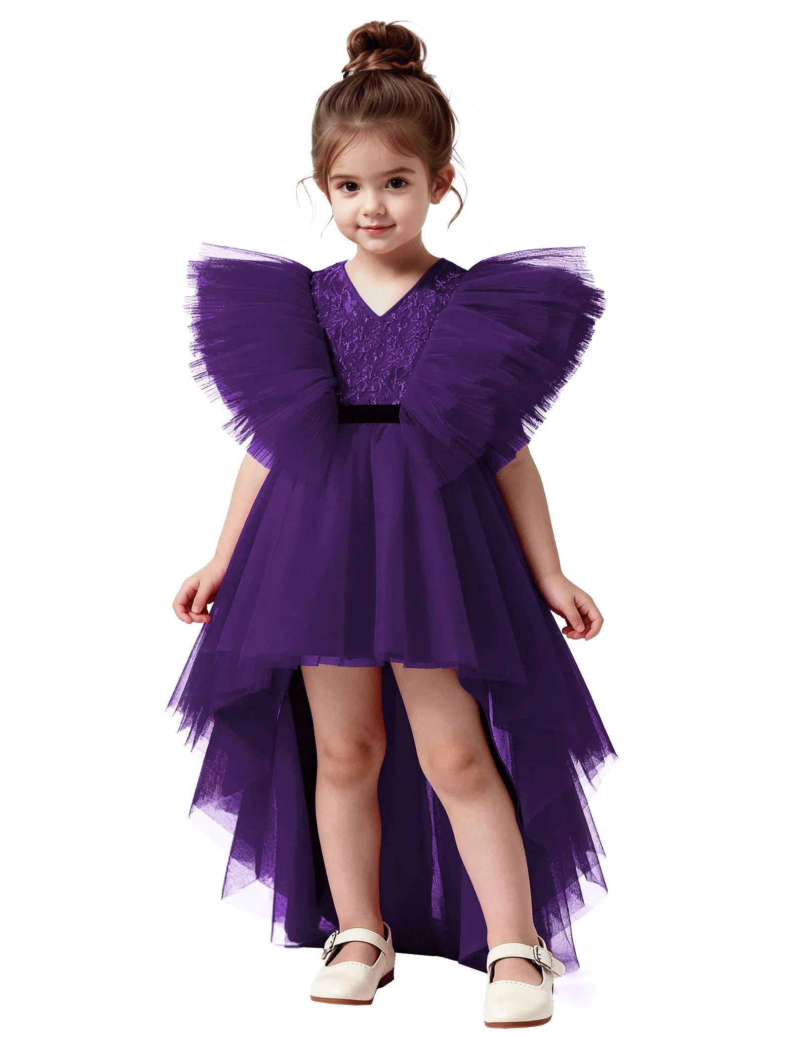 Statement Butterfly Sleeve Dress for Girls