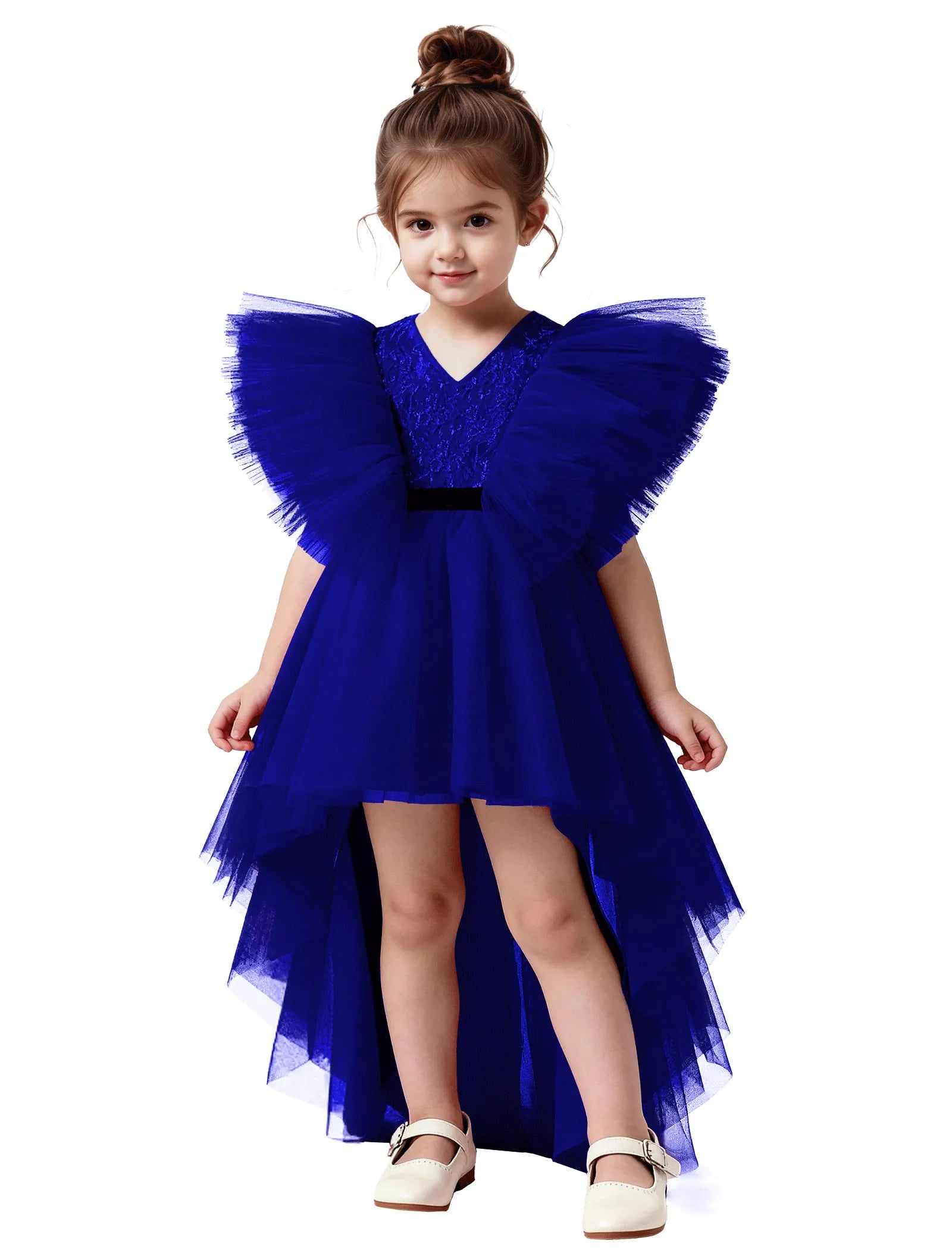Statement Butterfly Sleeve Dress for Girls