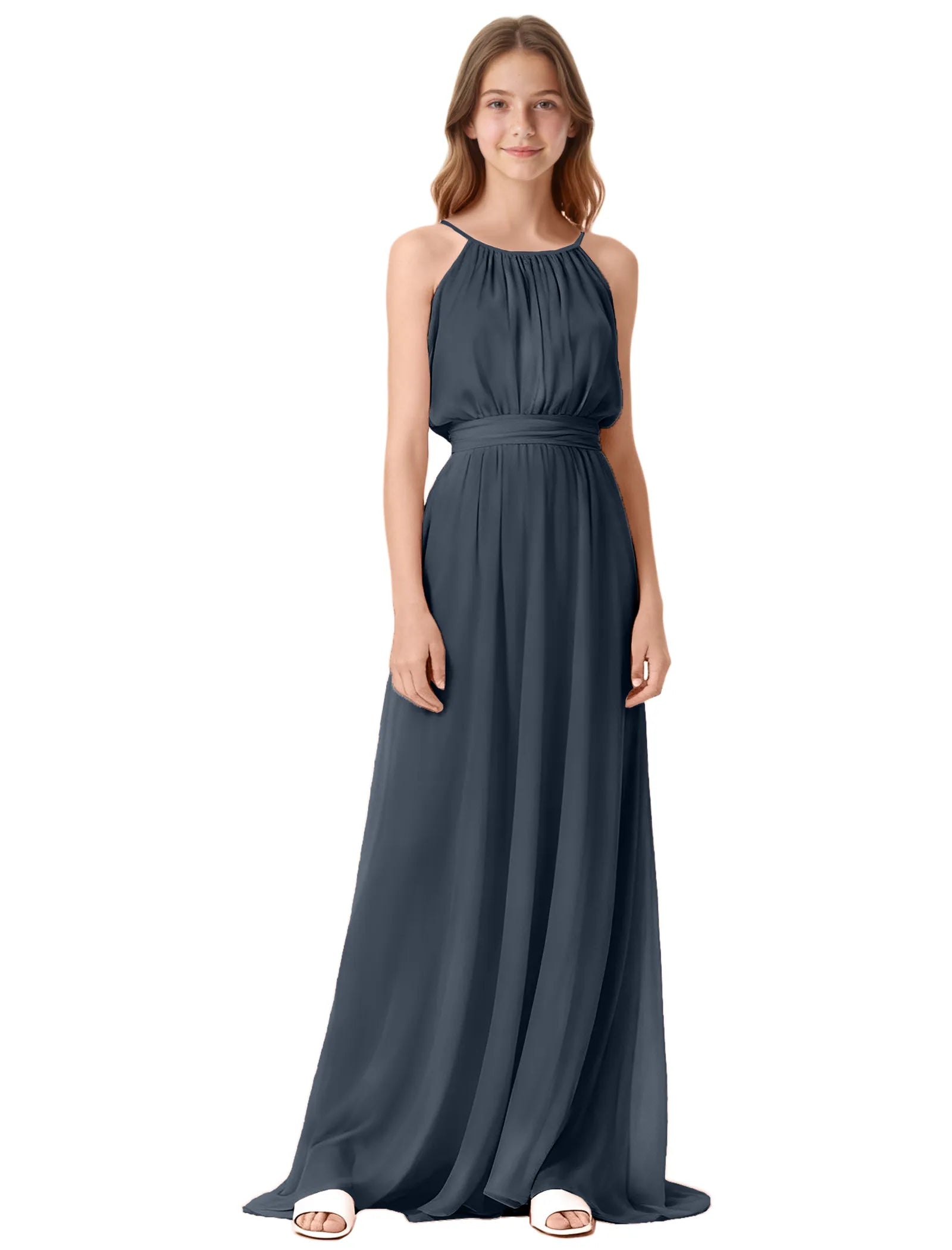 Vestido de princesa sin mangas de encaje
