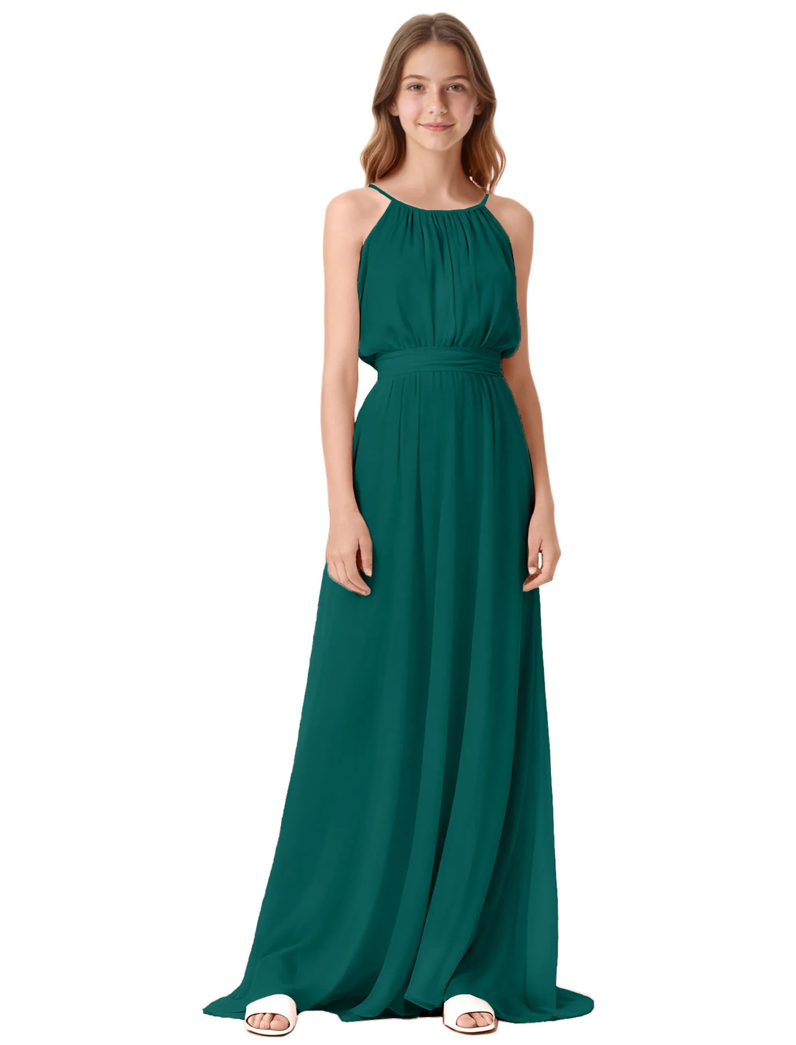 Vestido de princesa sin mangas de encaje
