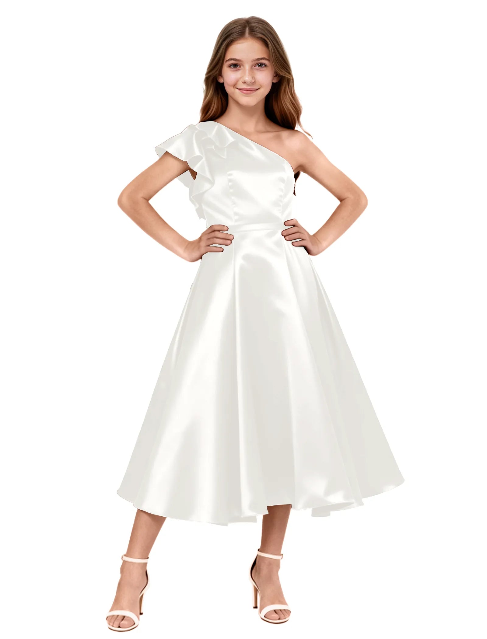 Vestido de princesa sin mangas de encaje