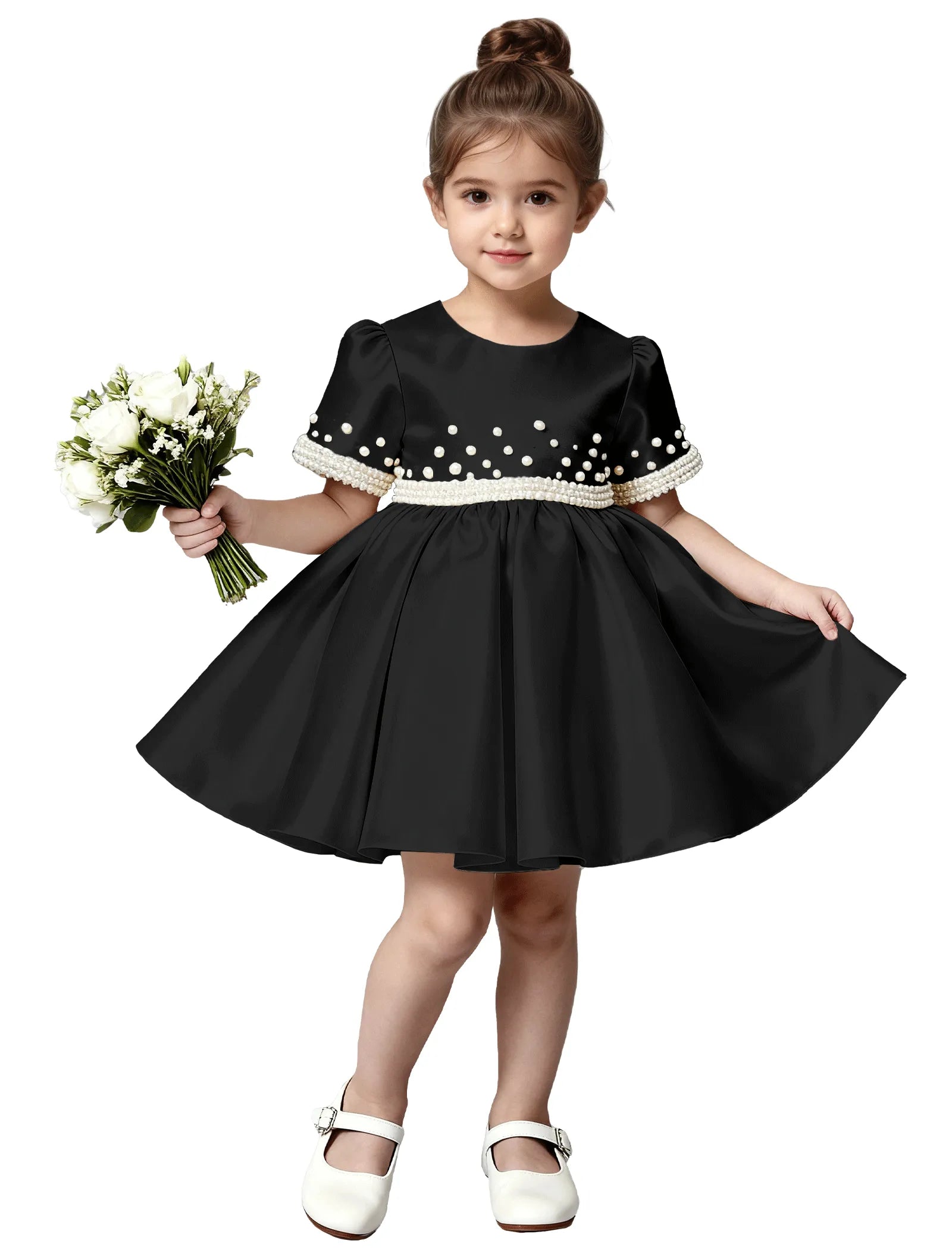 Vestido de princesa sin mangas de encaje