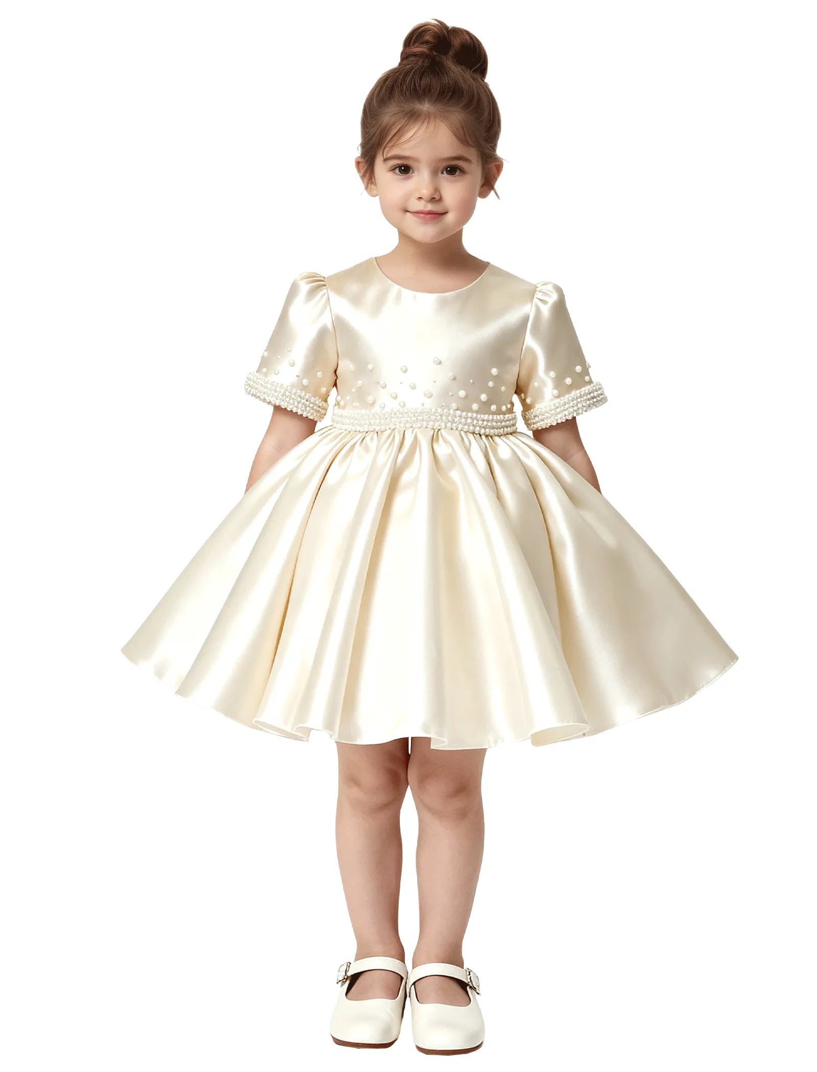 Vestido de princesa sin mangas de encaje