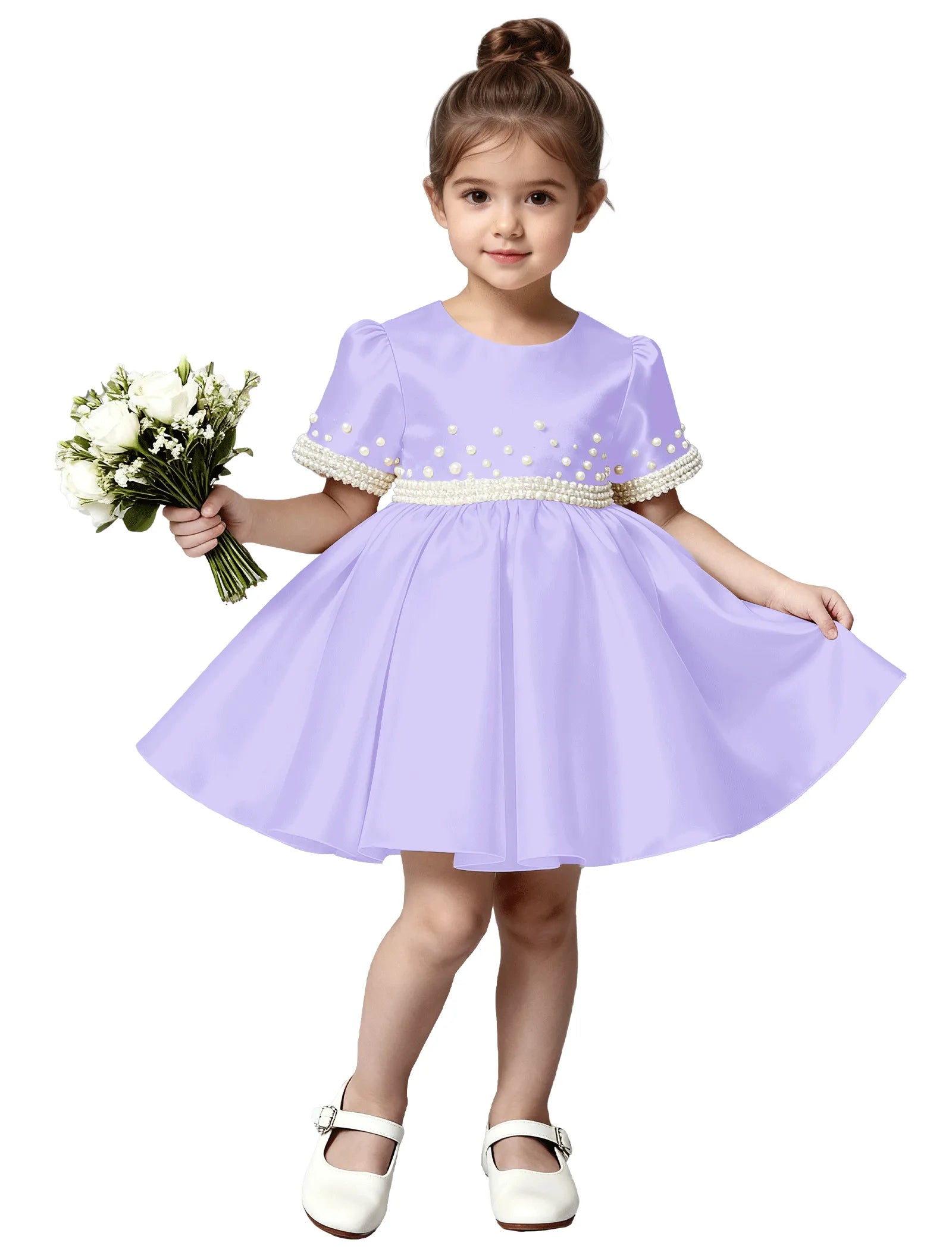 Vestido de princesa sin mangas de encaje