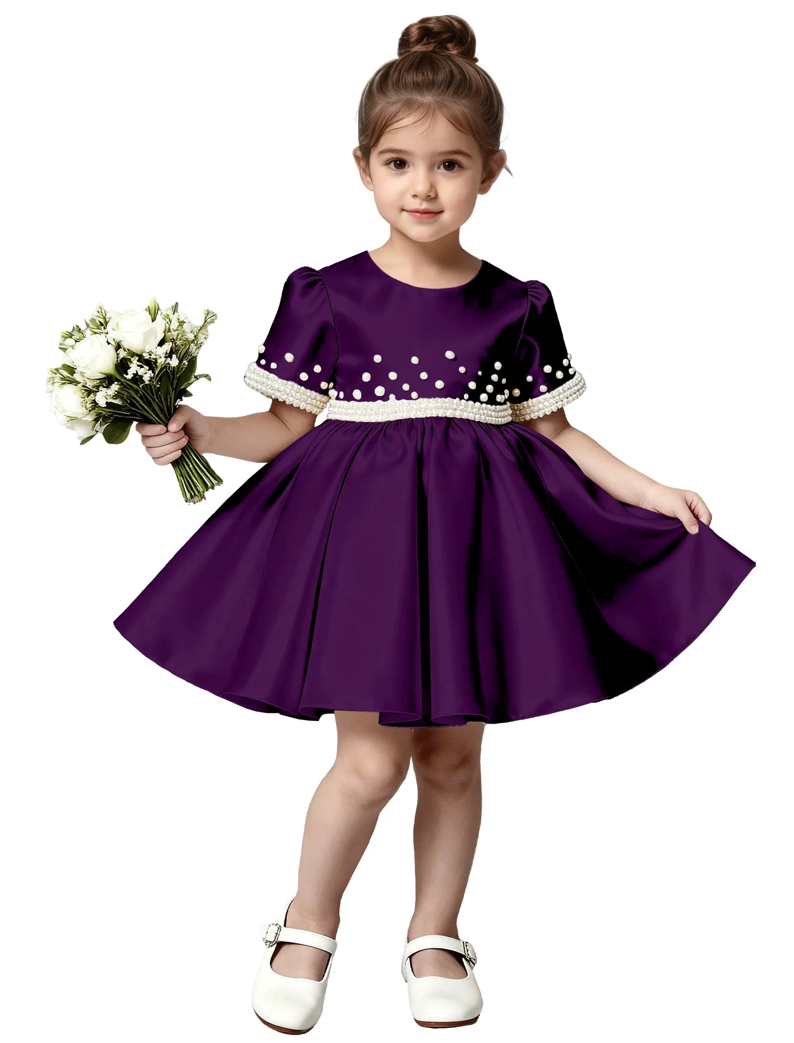 Vestido de princesa sin mangas de encaje