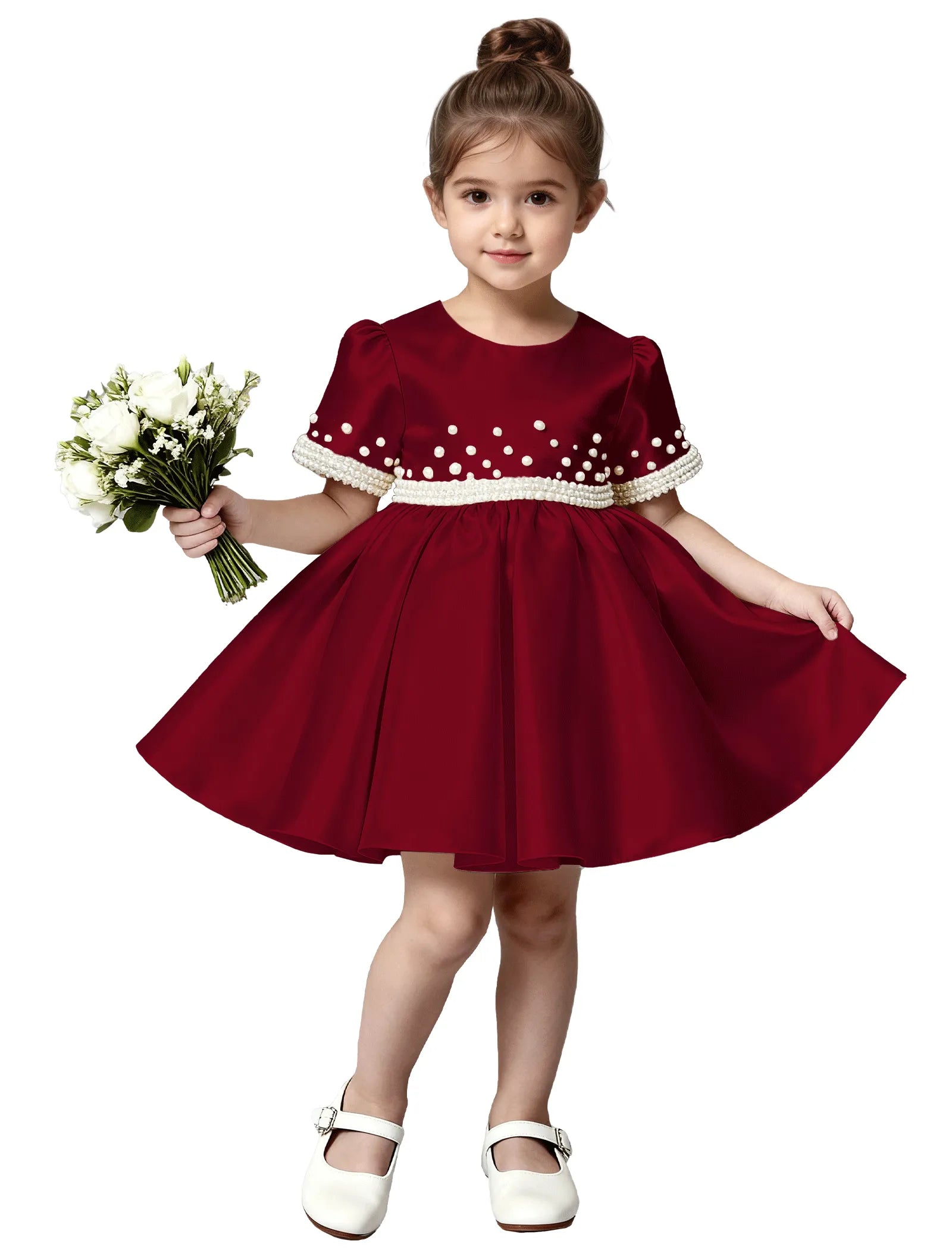 Vestido de princesa sin mangas de encaje