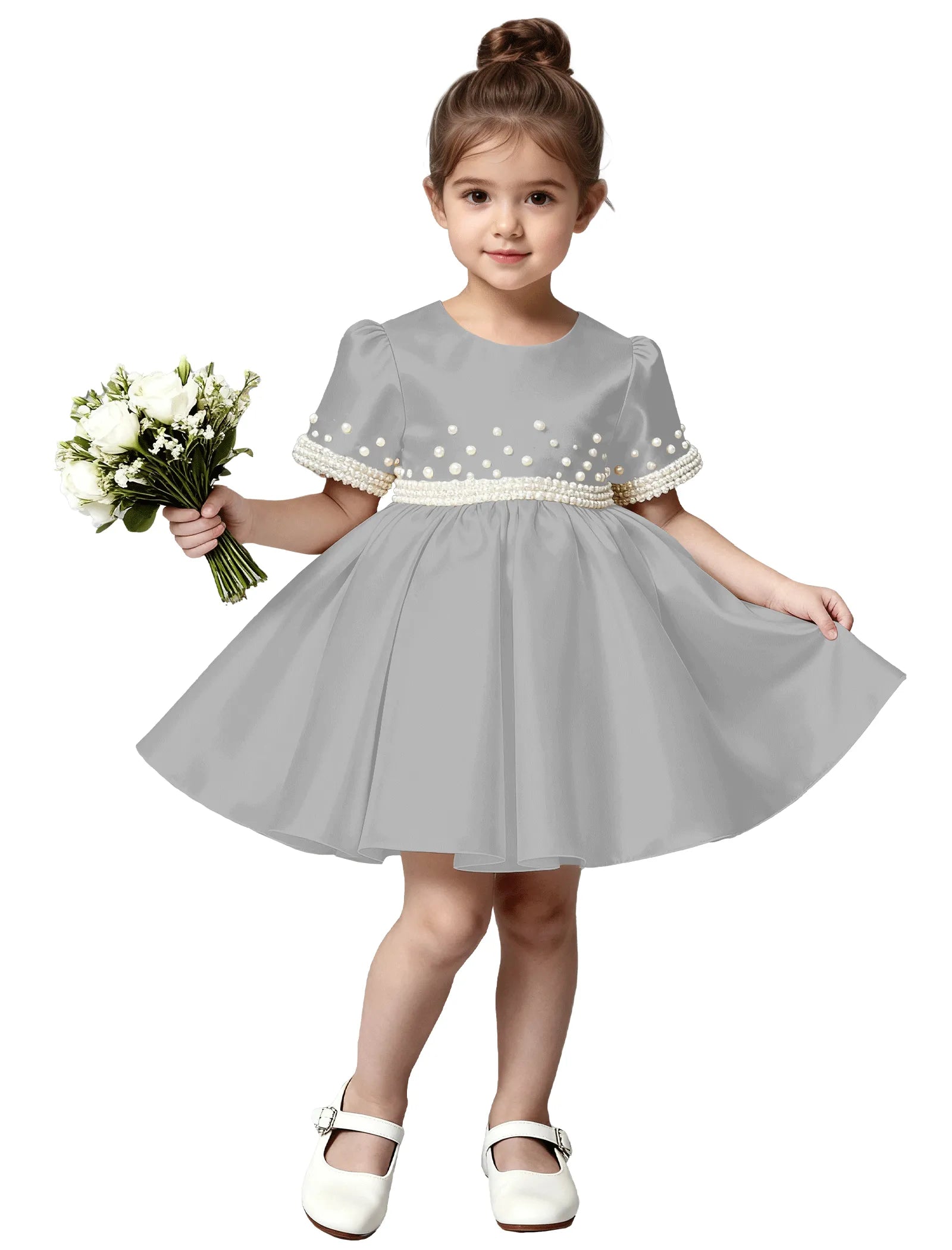 Vestido de princesa sin mangas de encaje