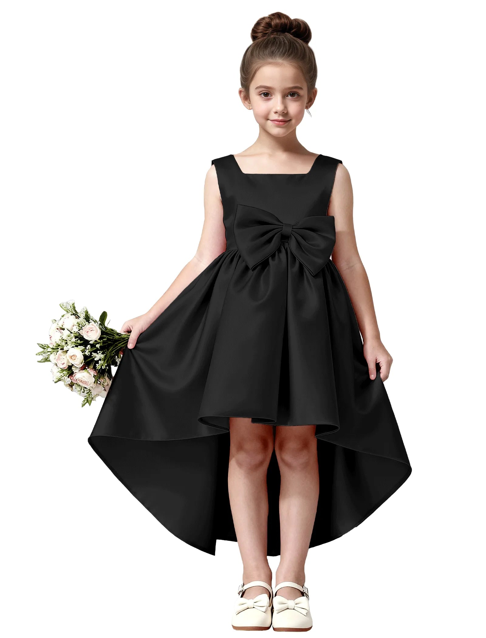 Vestido de princesa sin mangas de encaje