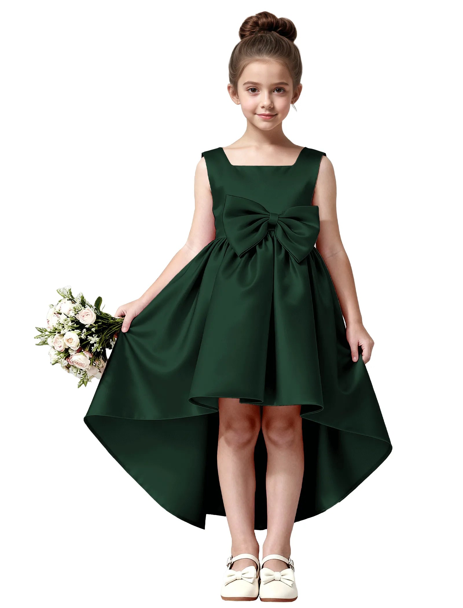 Vestido de princesa sin mangas de encaje