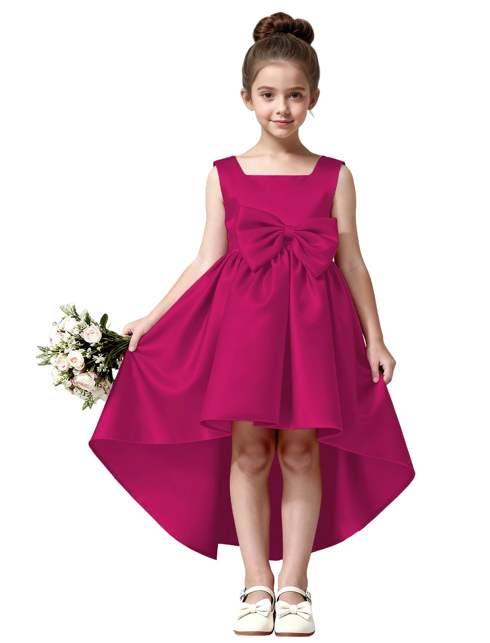 Vestido de princesa sin mangas de encaje