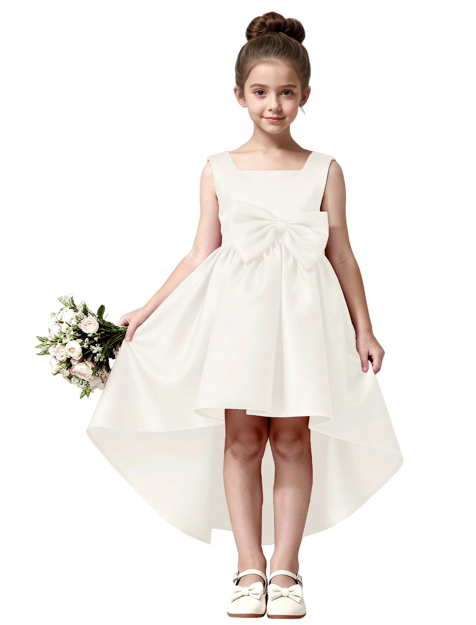 Vestido de princesa sin mangas de encaje