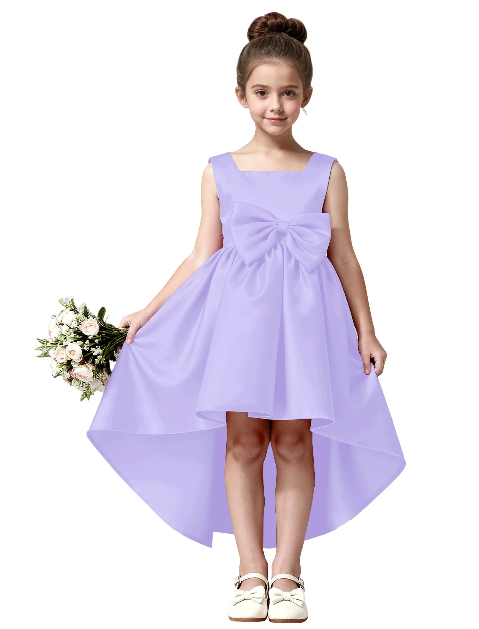 Vestido de princesa sin mangas de encaje