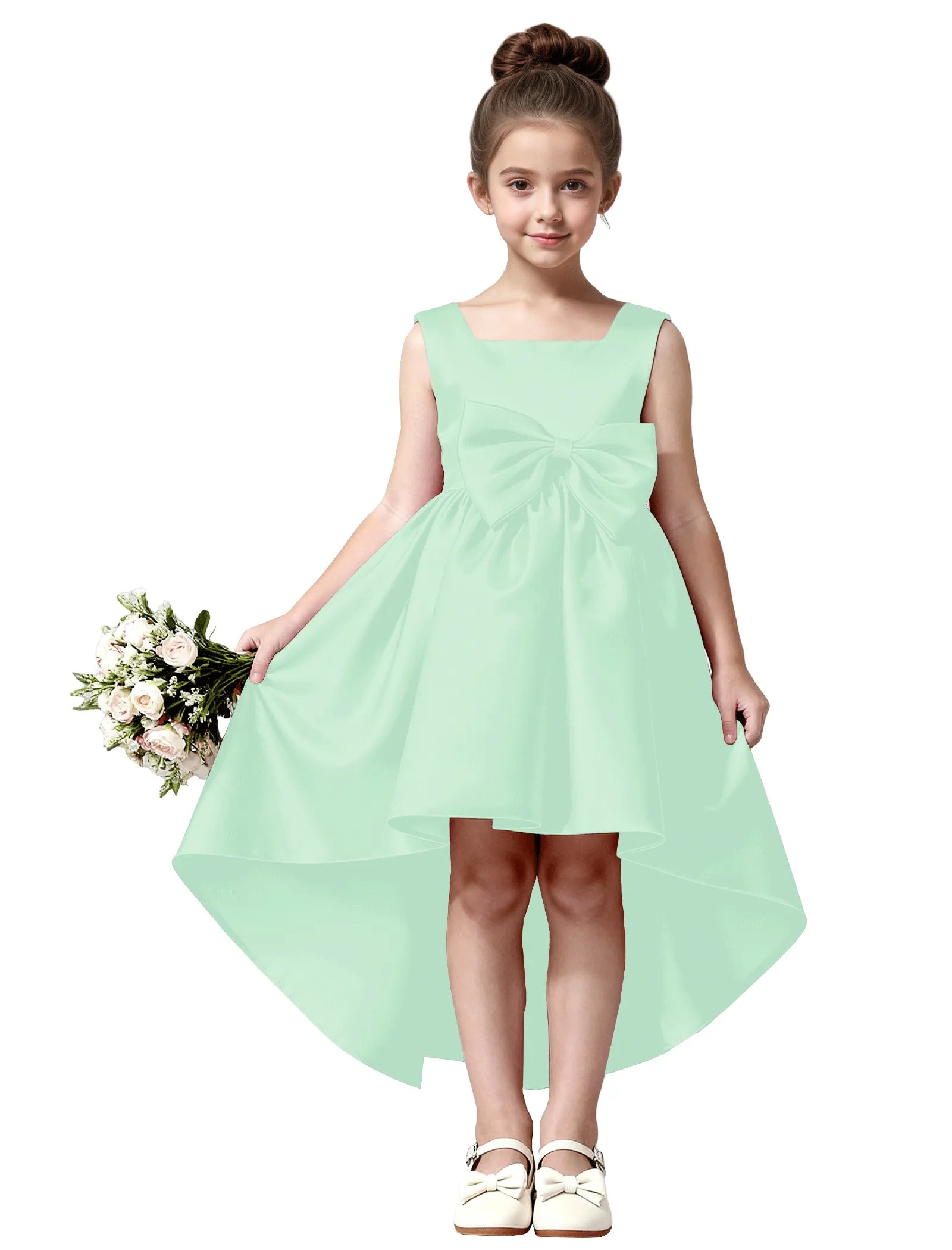 Vestido de princesa sin mangas de encaje