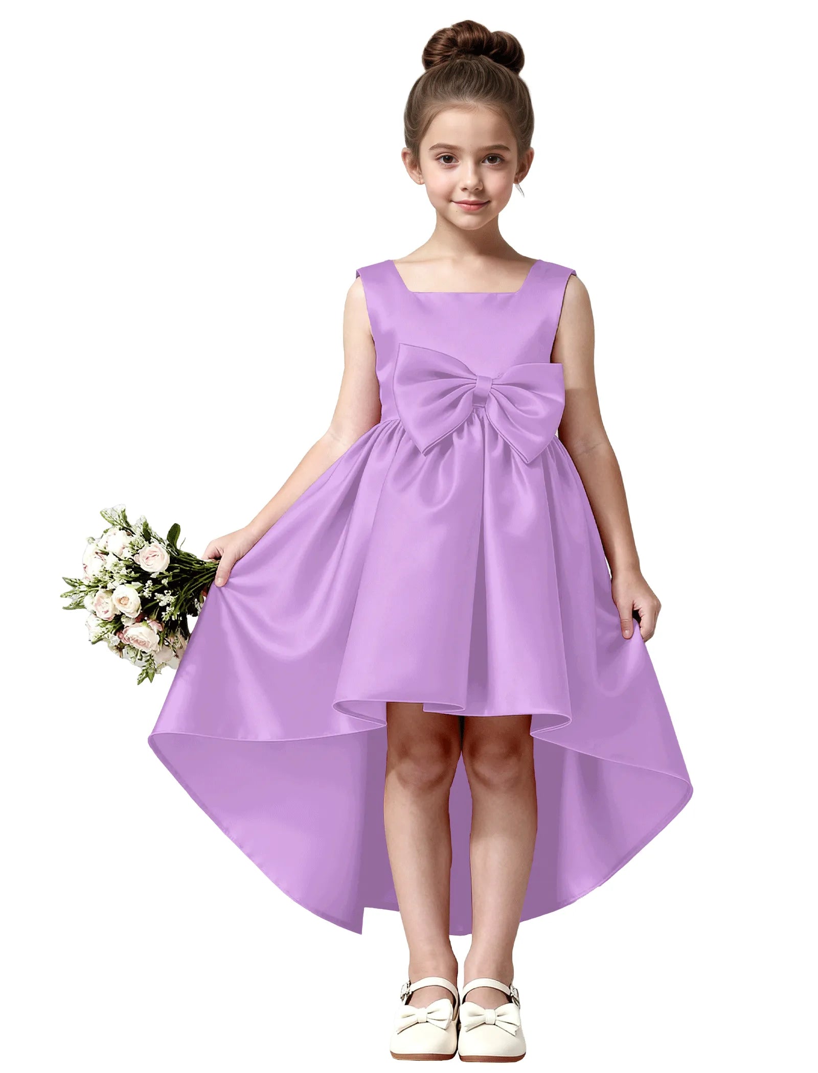 Vestido de princesa sin mangas de encaje