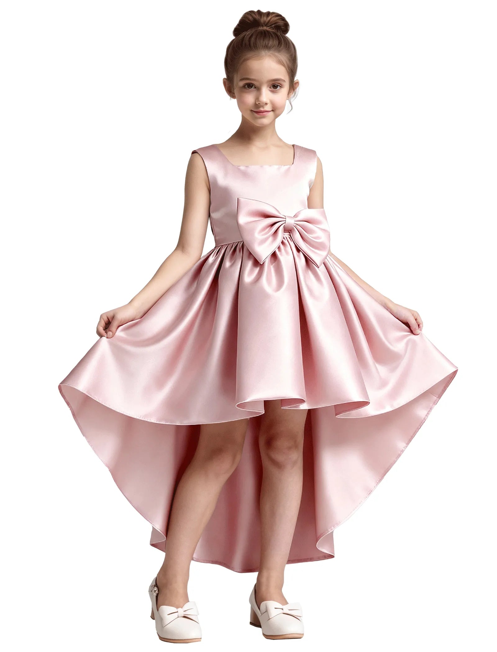 Vestido de princesa sin mangas de encaje