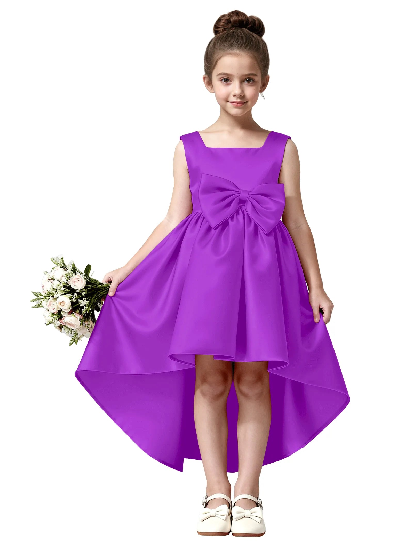 Vestido de princesa sin mangas de encaje