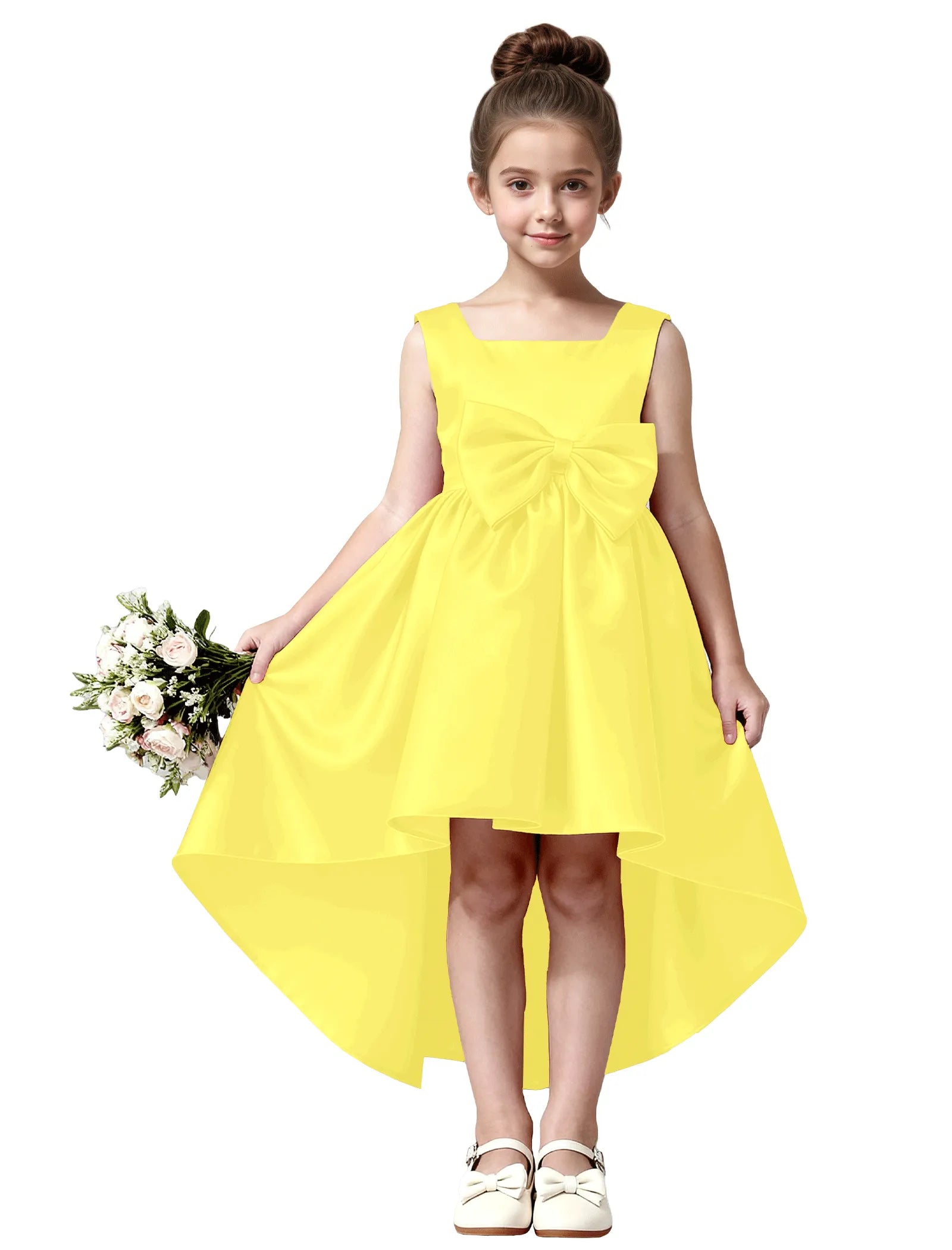 Vestido de princesa sin mangas de encaje