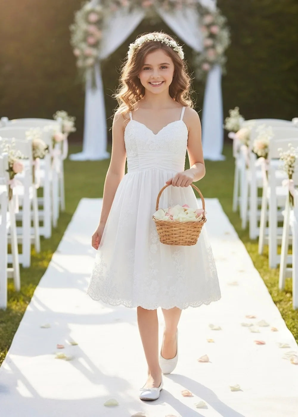 Blossom Grace Lace Flower Girl Dress
