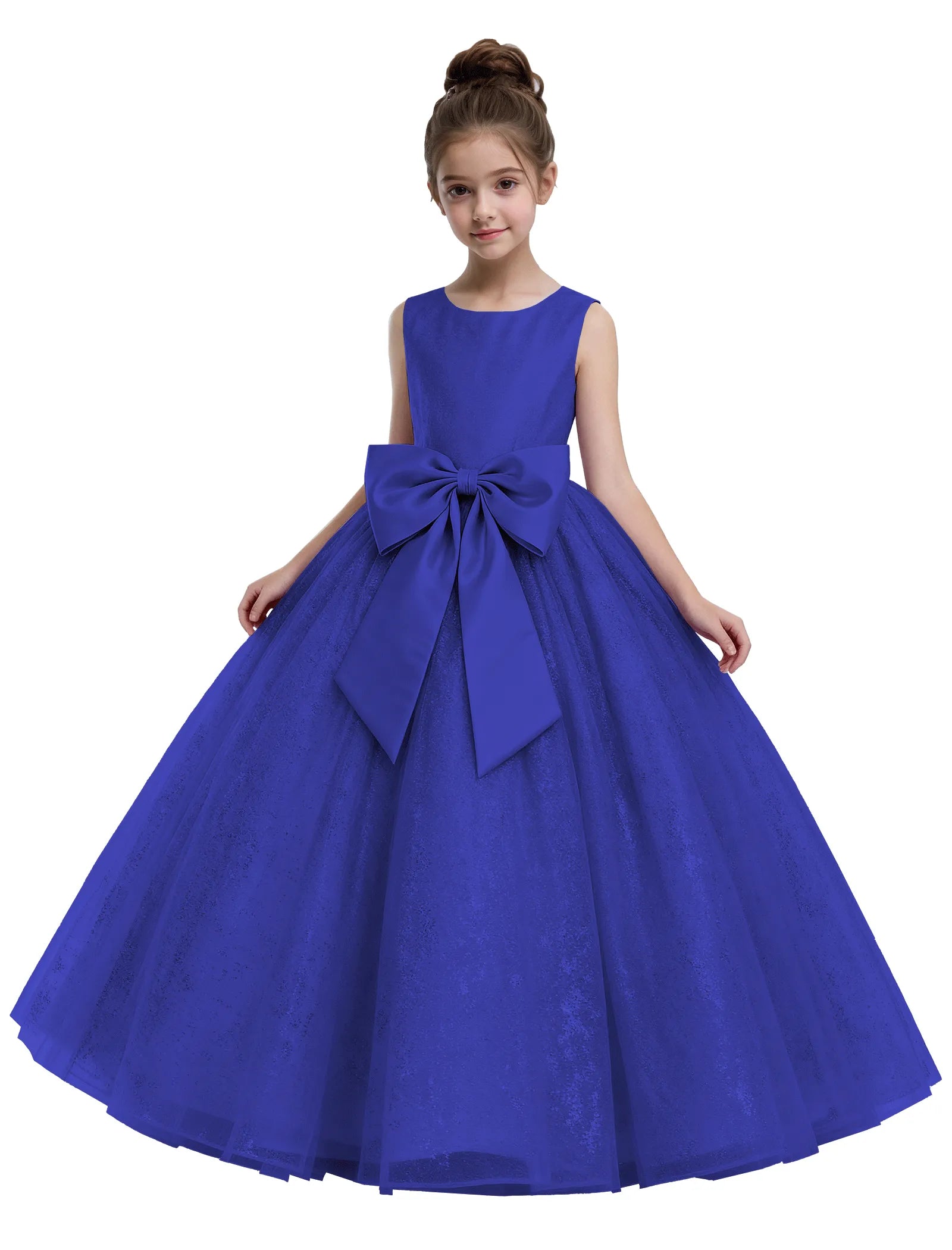 Fairy Dust Tulle Princess Gown With Satin Bow