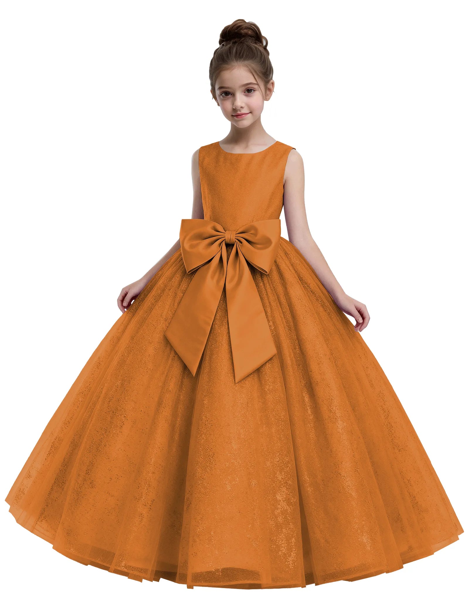 Fairy Dust Tulle Princess Gown With Satin Bow