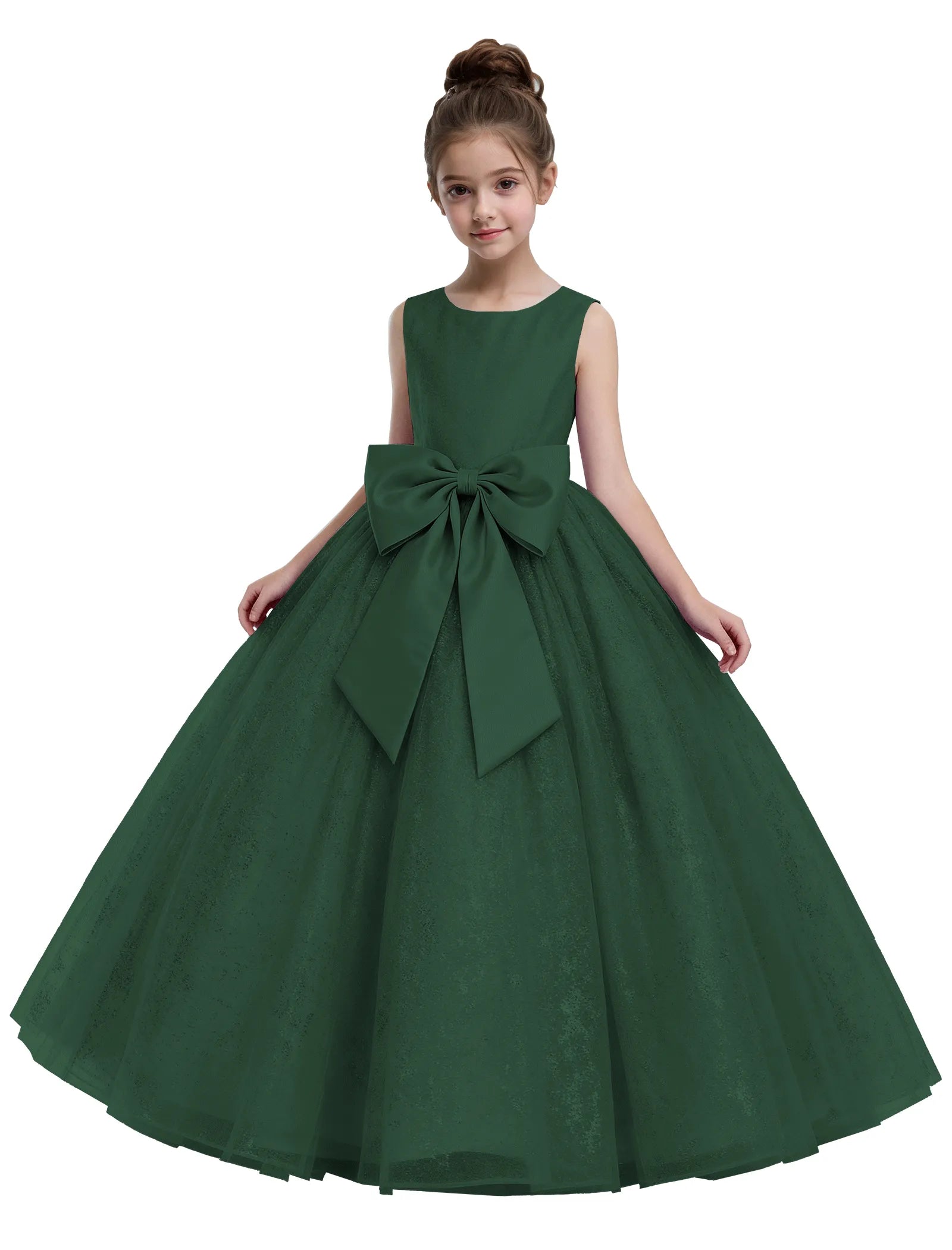 Fairy Dust Tulle Princess Gown With Satin Bow