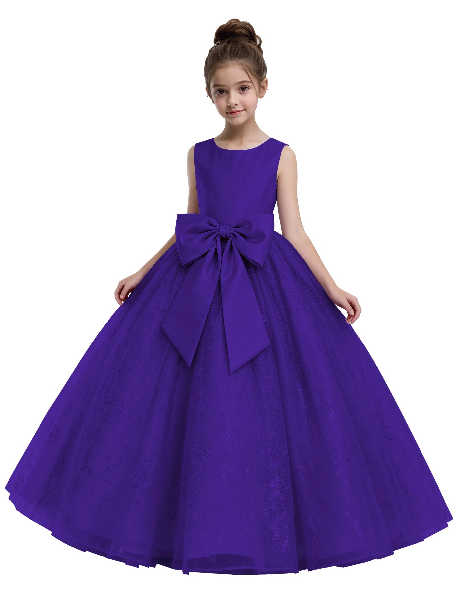 Fairy Dust Tulle Princess Gown With Satin Bow